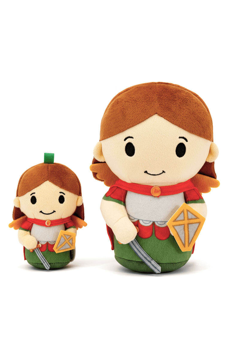 Saint Michael Archangel Catholic Mini 4.75" Plush Doll — Divine Protection