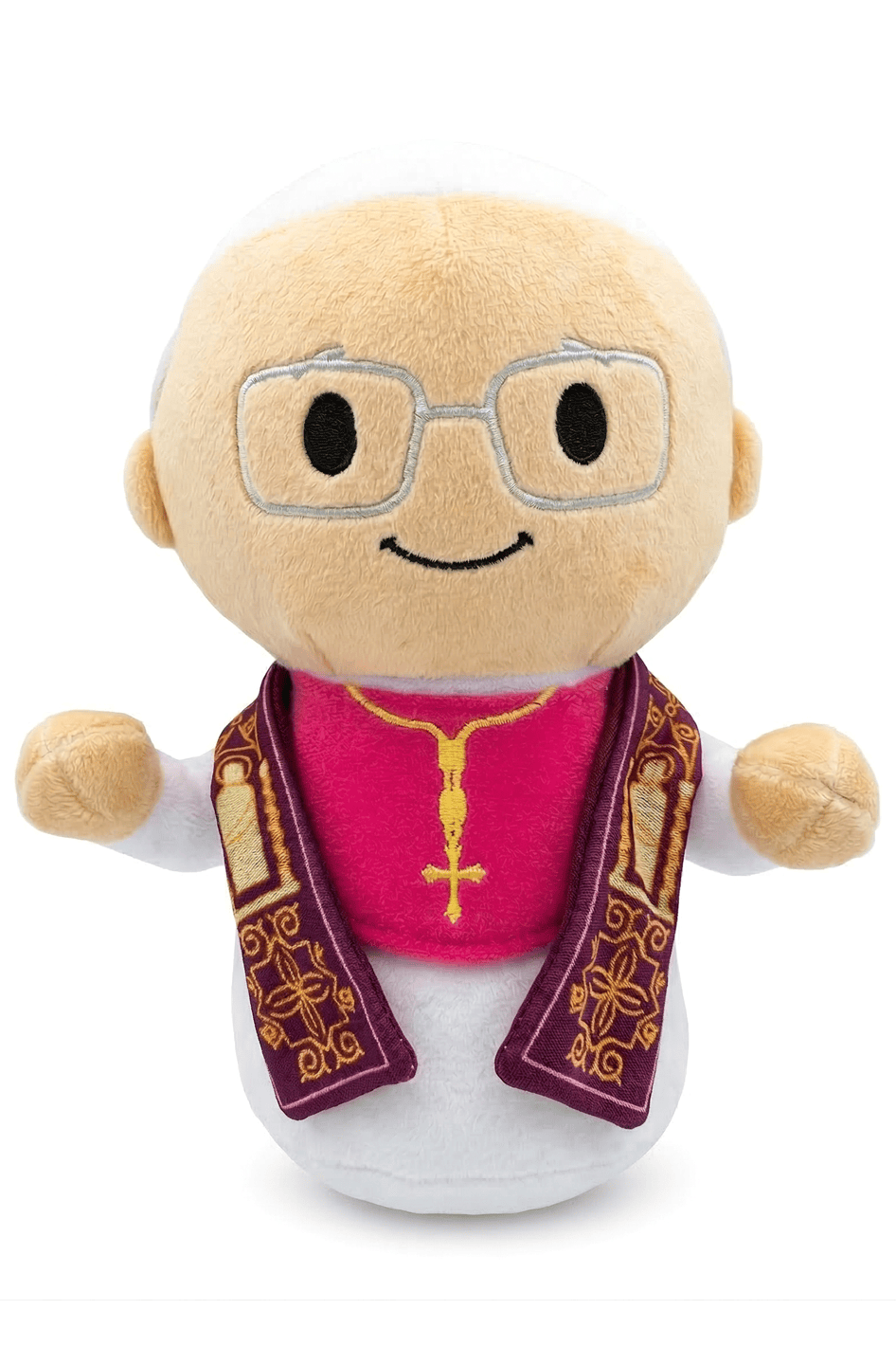 Pope Leo Xiv Catholic Plush Doll - Holy Father - Little Drops Of Water