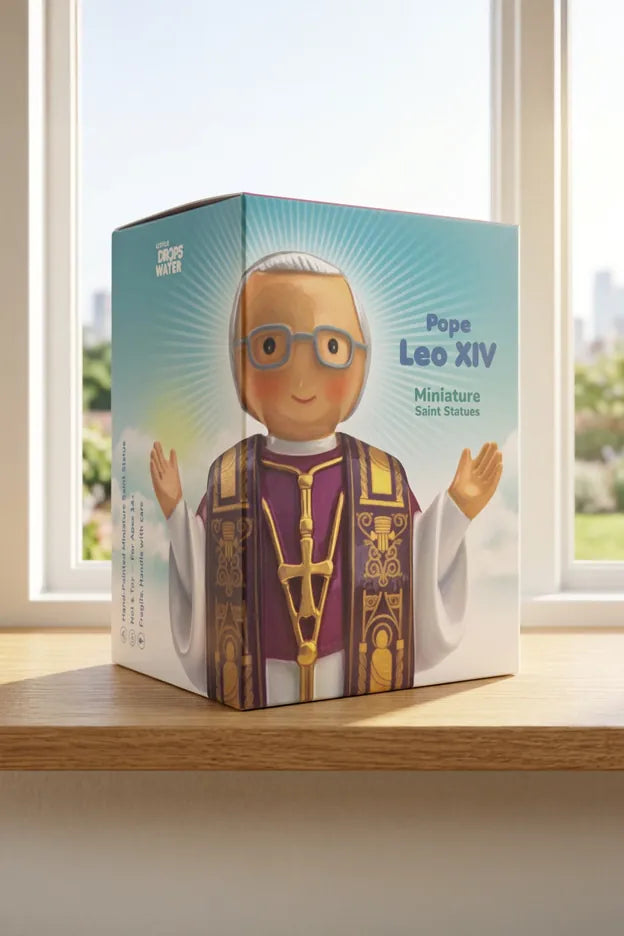 Pope Leo Xiv Miniature Saint Statue
