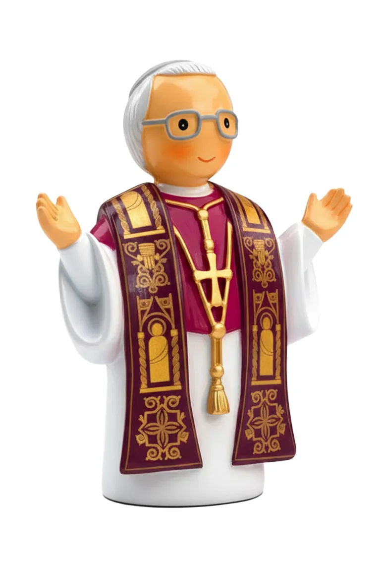 Pope Leo Xiv Miniature Saint Statue