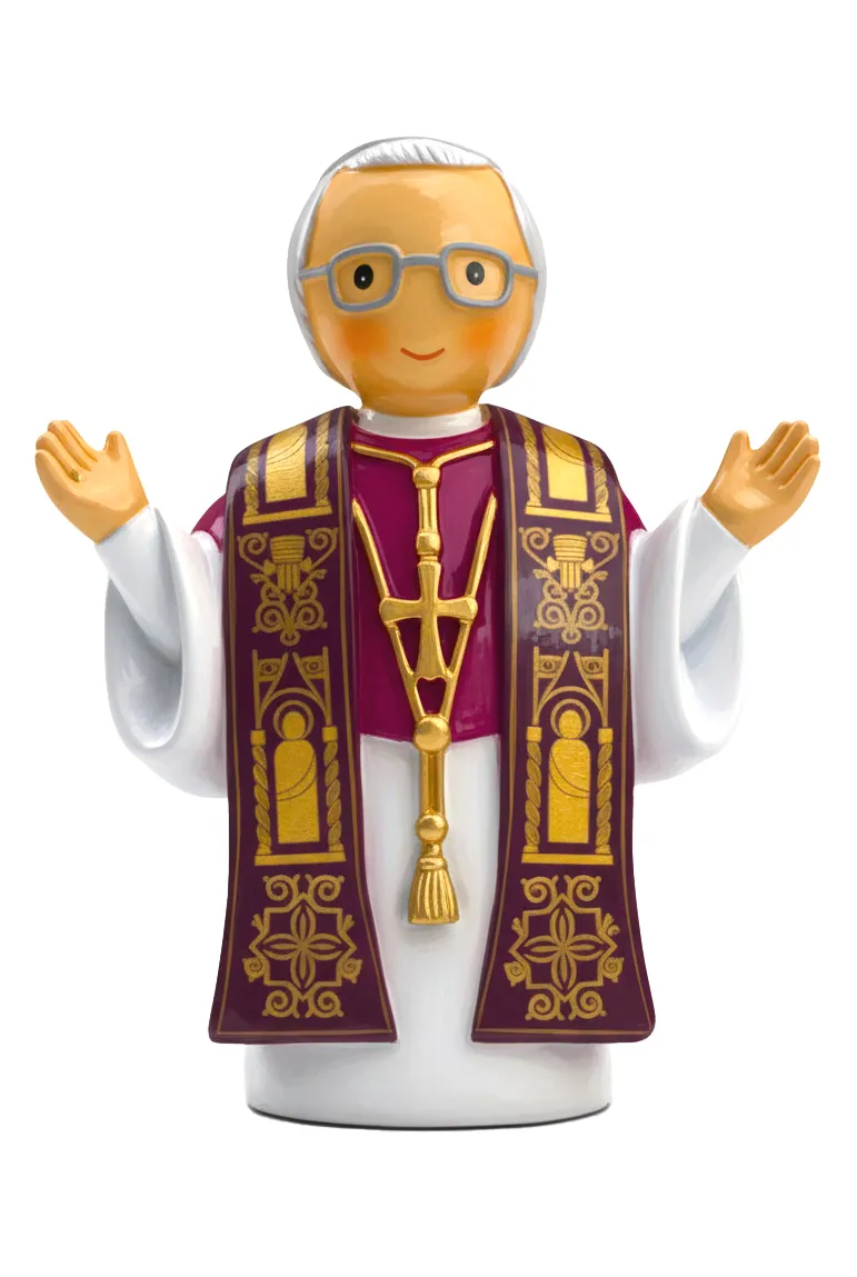 Pope Leo Xiv Miniature Saint Statue