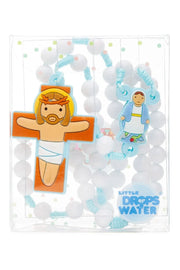 Our Lady Of Grace Catholic Rosary Boys | Blue Prayer Beads | Little Drops Of Water