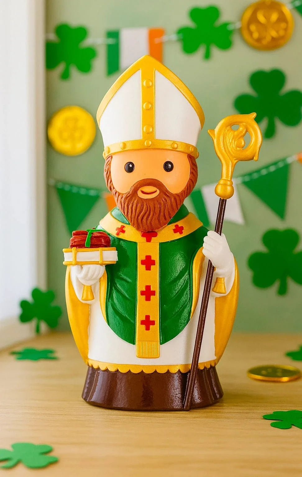 Saint Patrick Collectors Edition Miniature Saint Statue | Ireland Patron Saint | Little Drops Of Water