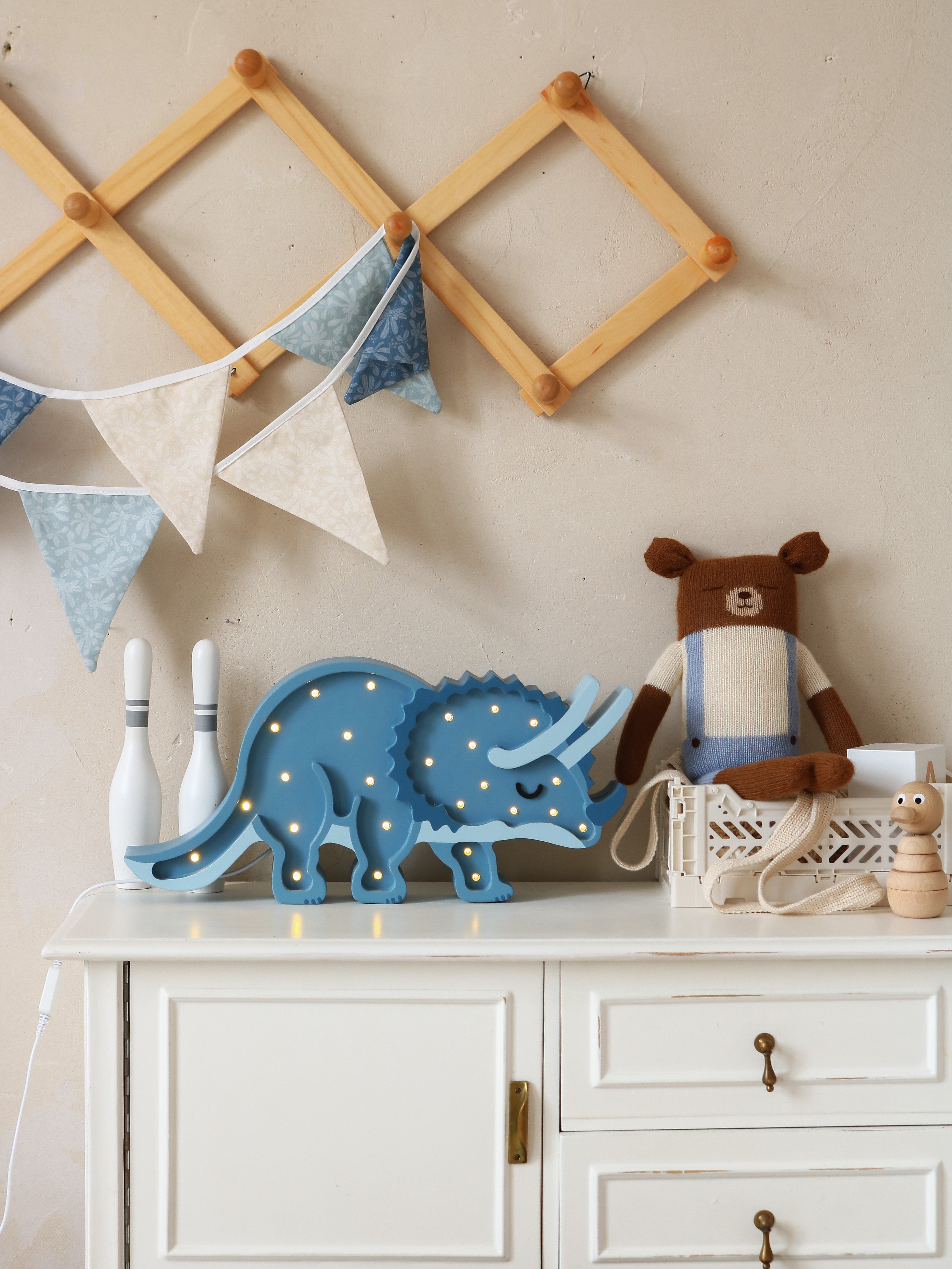 Little Lights Triceratops Dinosaur Lamp