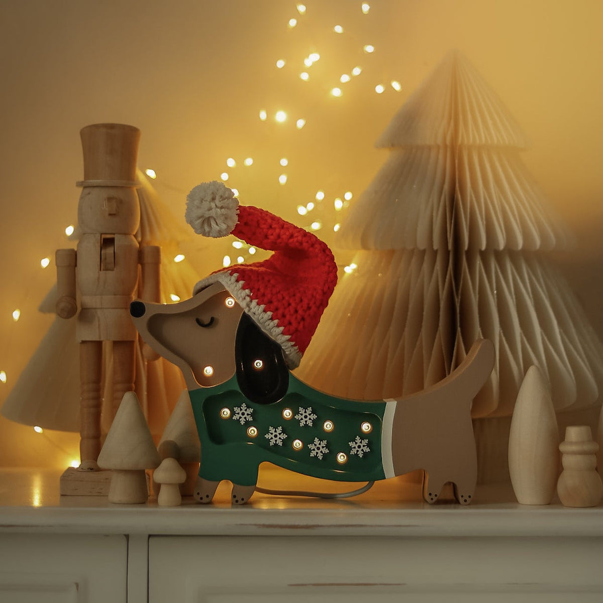 Little Lights Mini Holiday Puppy Lamp ~ Limited Edition