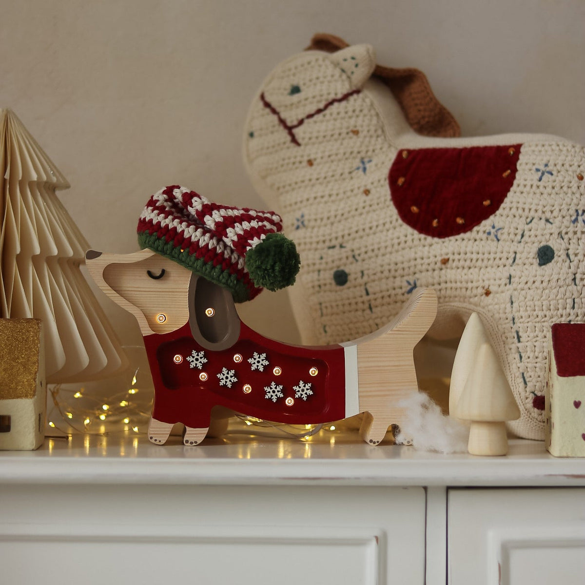 Little Lights Mini Holiday Puppy Lamp ~ Limited Edition