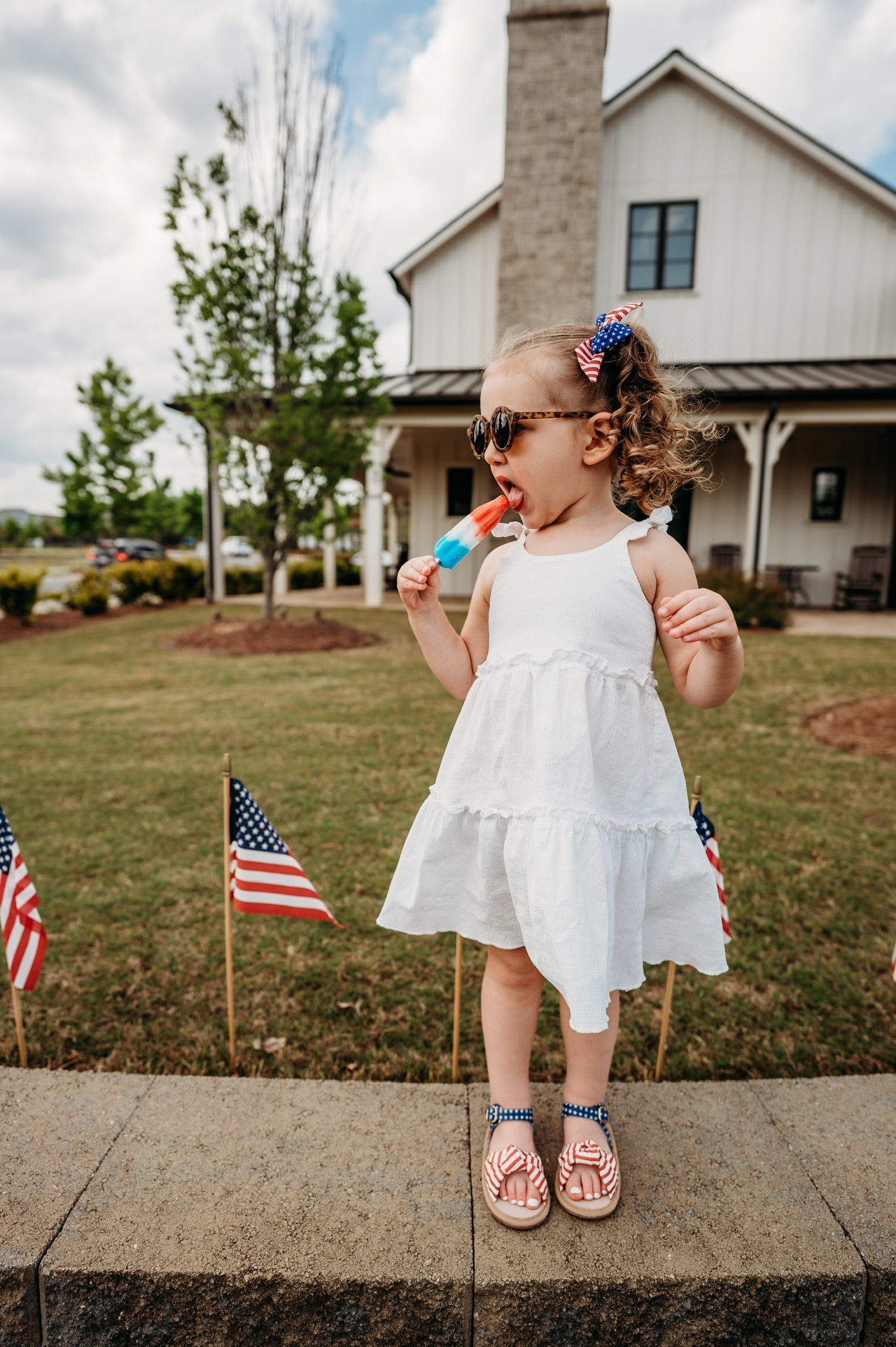 Patriotic Little Love Bug Bows