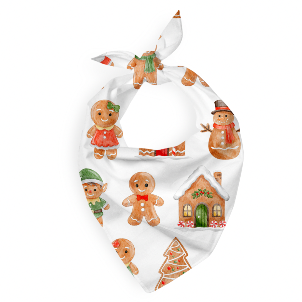 Christmas | Holiday Gingerbread | Bamboo Pet Bandana
