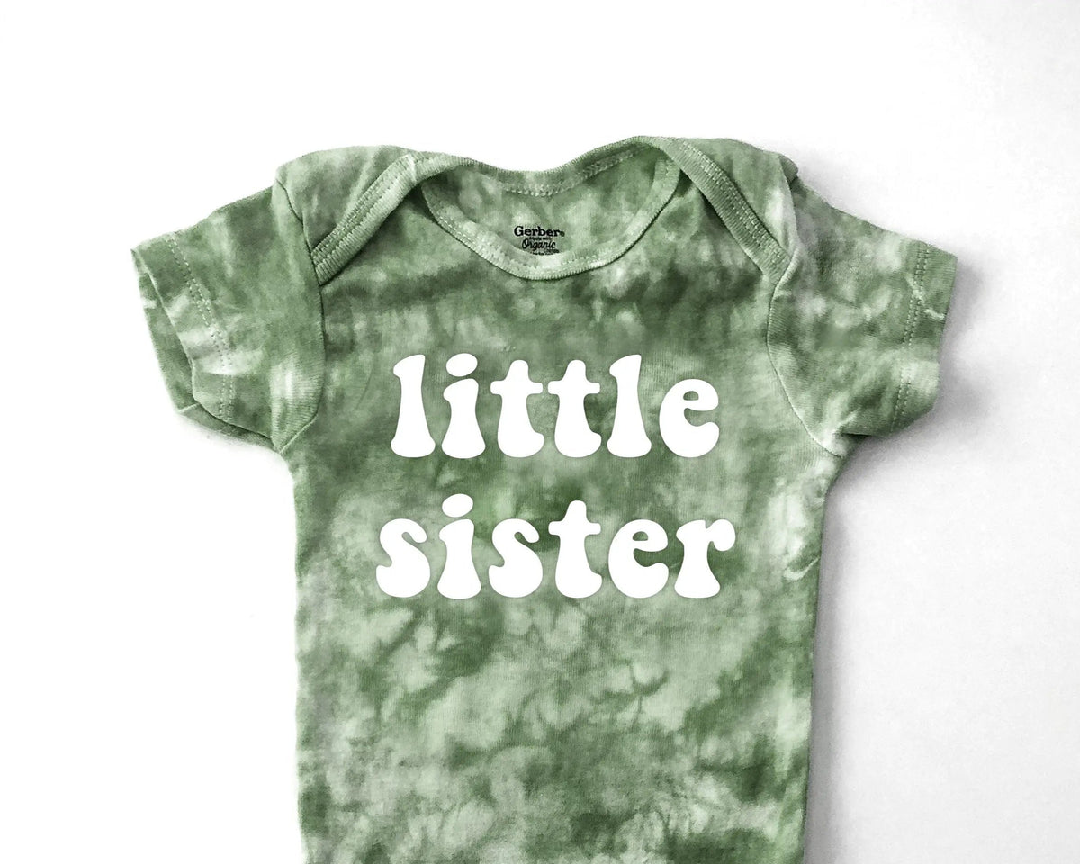 Custom Matching Tie Dye Brother Sister Shirts And Bodysuits