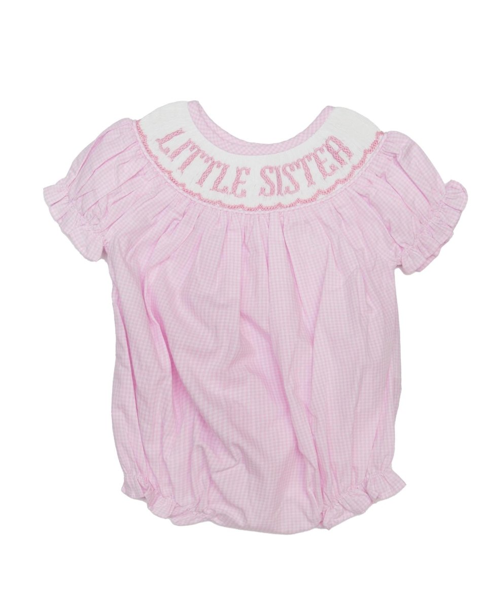 Little Sister - Pink Gingham Bubble