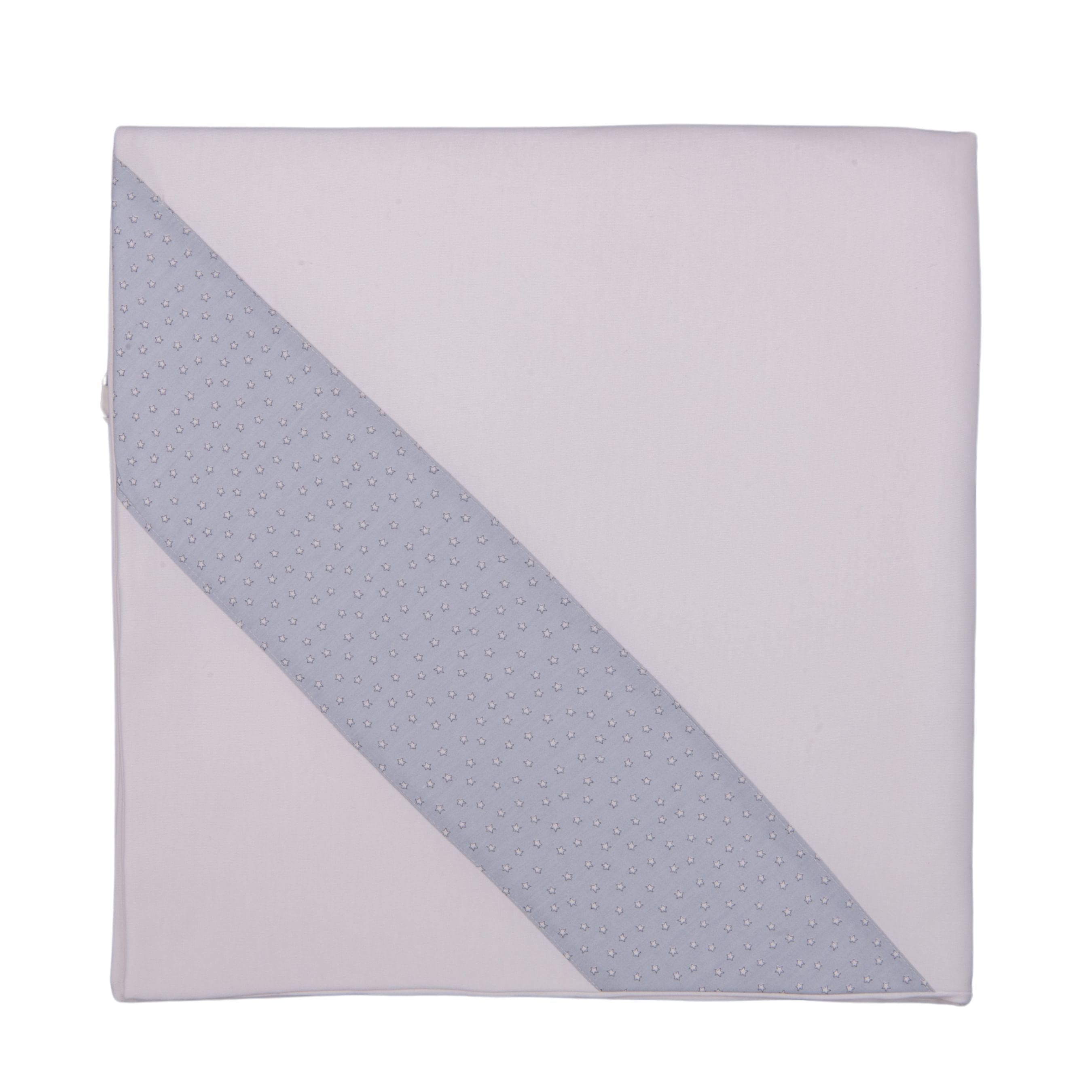 Little Stars | Boys White Cotton Blanket (80cm)