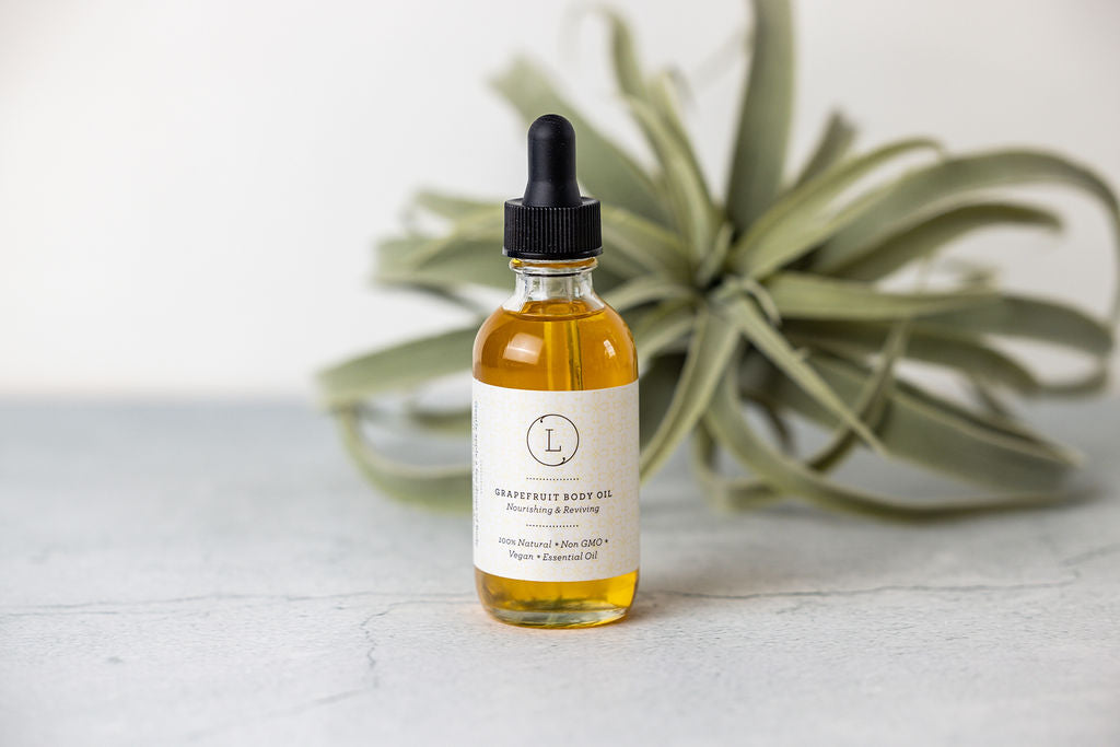 Cbd Natural Body Oil With Cbd, Grapefruit Moisturizing Body Oil (thc Free)