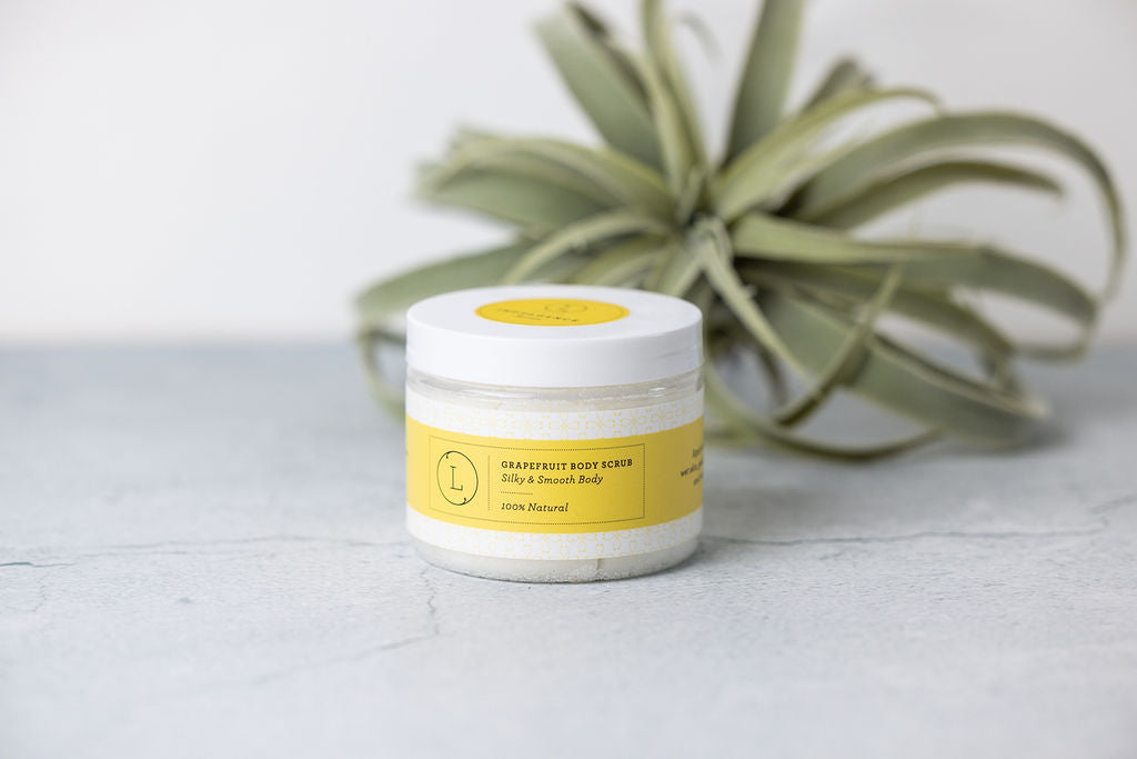 Cbd Grapefruit Body Salt Scrub With Cbd - Moisturizing And Fresh (thc Free)