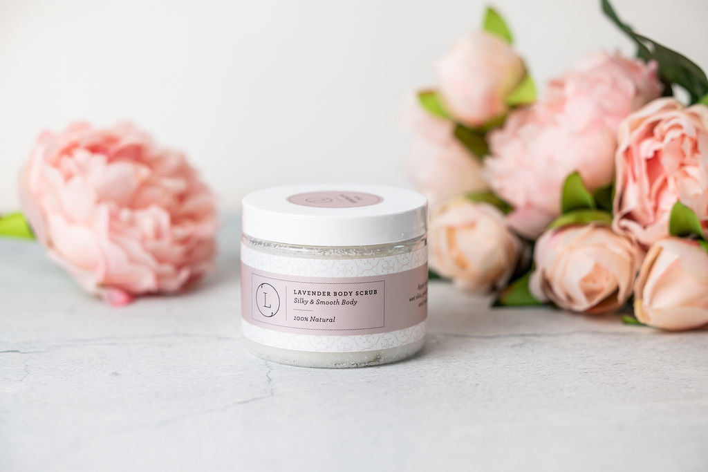 Cbd Lavender Body Scrub With Cbd, Natural Body Salt Scrub (thc Free)