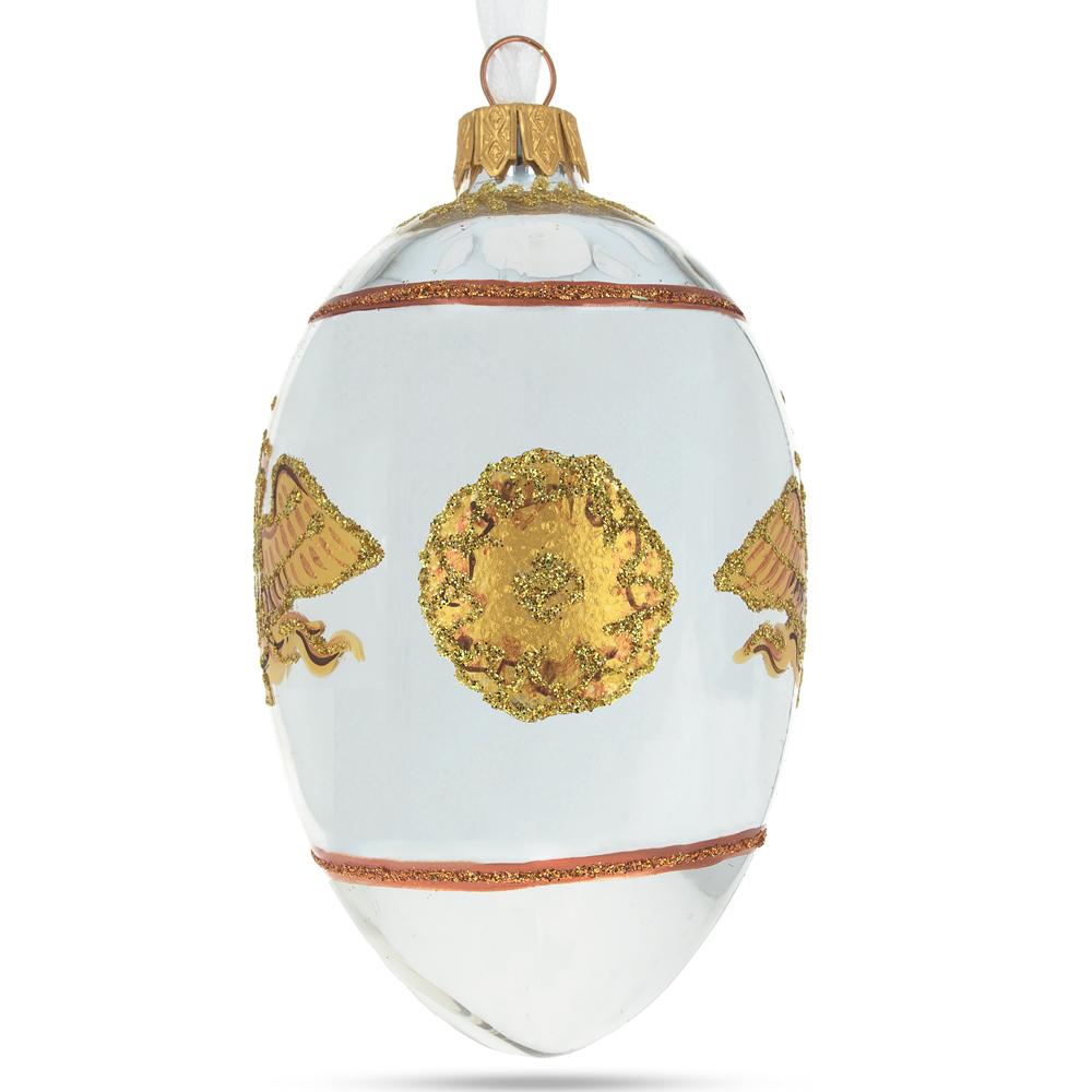 1916 Steel Military Royal Glass Egg Ornament 4 Inches