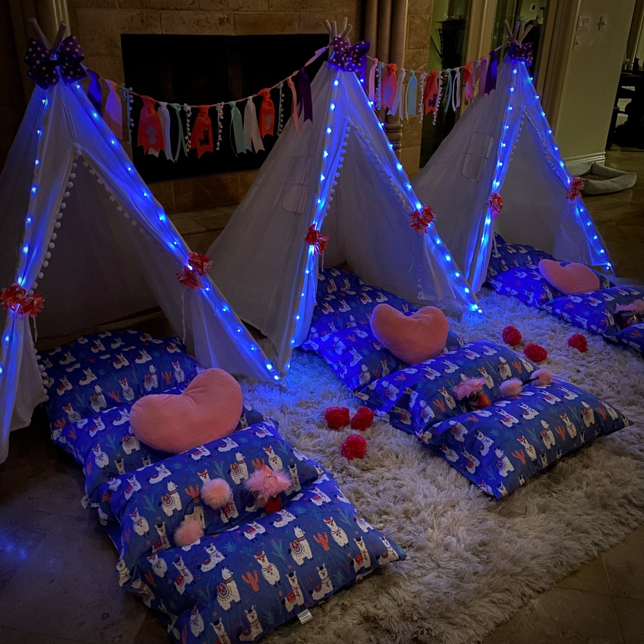 Llama Party, Llama Glamping Paty Set, Llama Teepee Tent Party Decorations