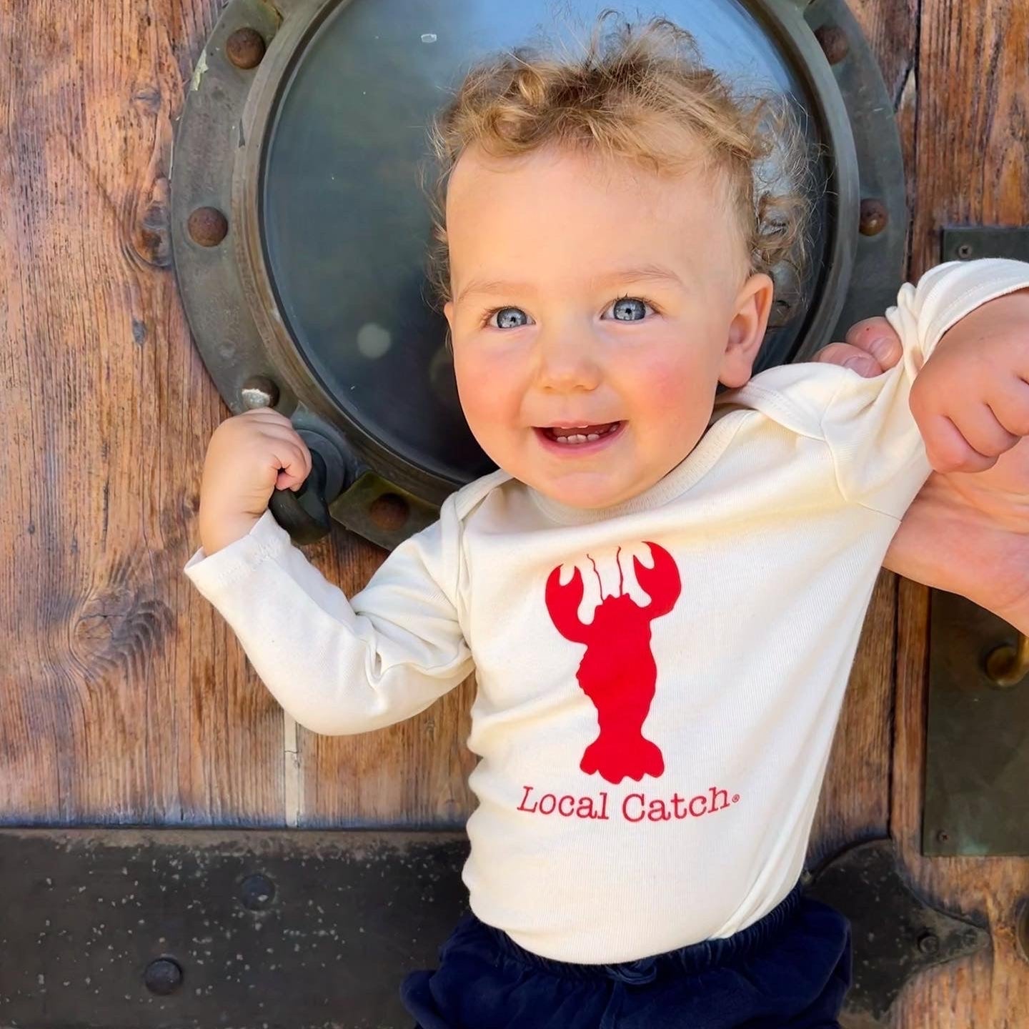 Lobster Long Sleeve Romper, Hat & Blanket Gift Set
