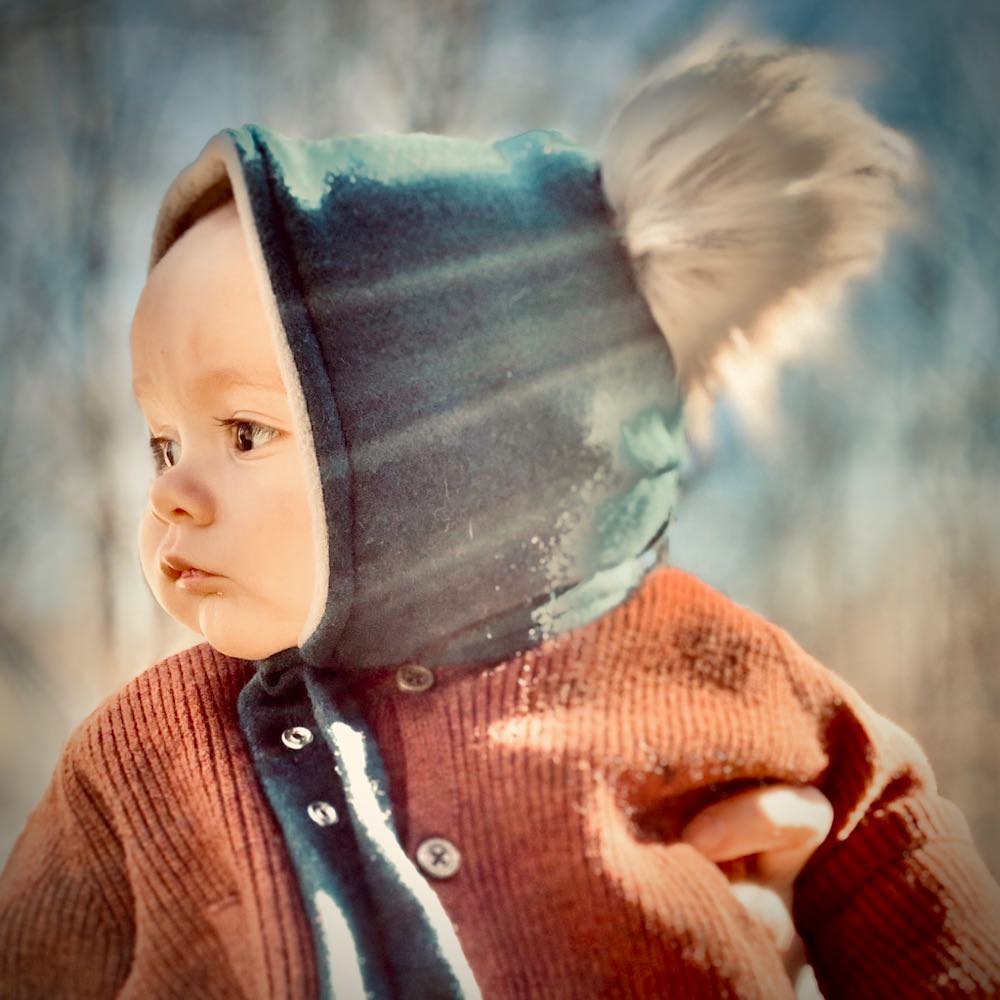 Brimless Bonnet In Loden (add Ears Or Poms)