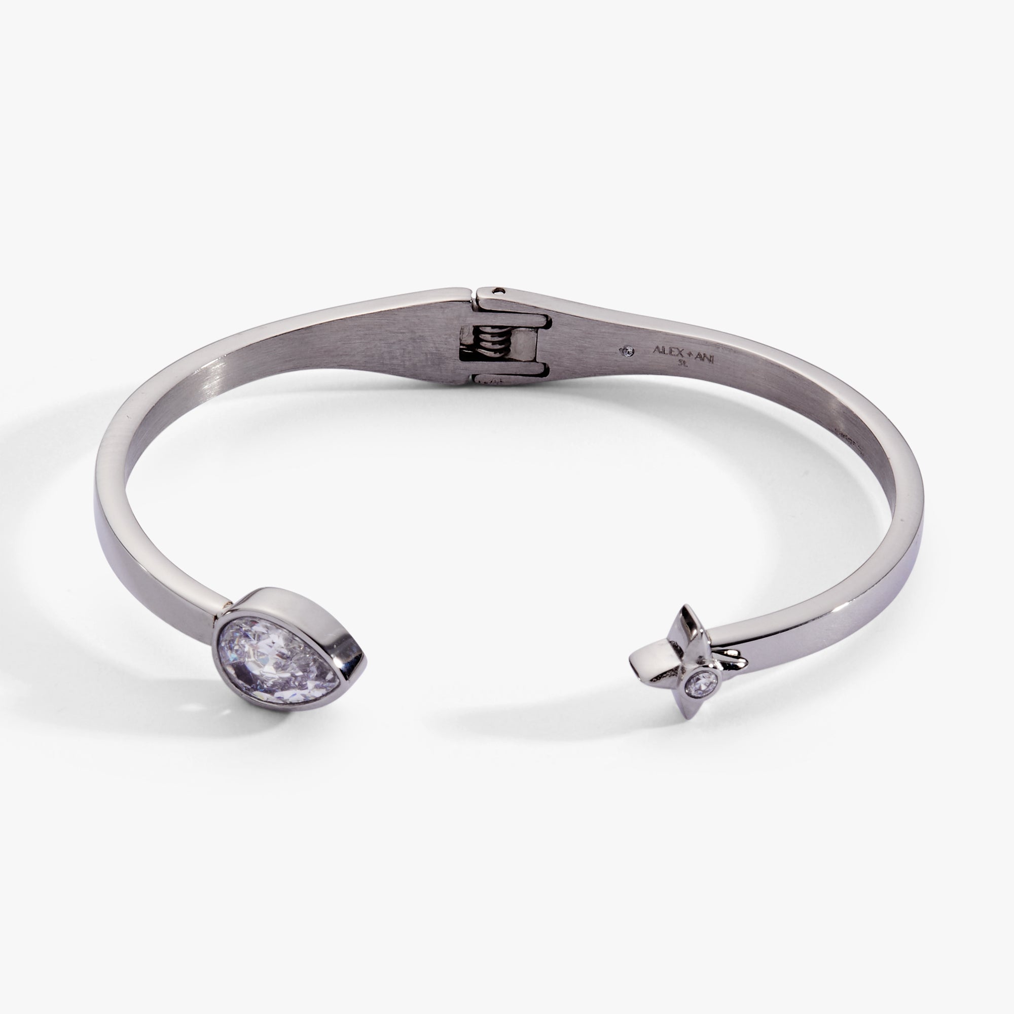 Crystal Teardrop And Star Cuff Bracelet