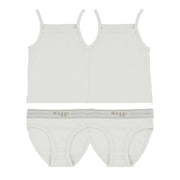 Logo Band White, Girl  (2 Sets)