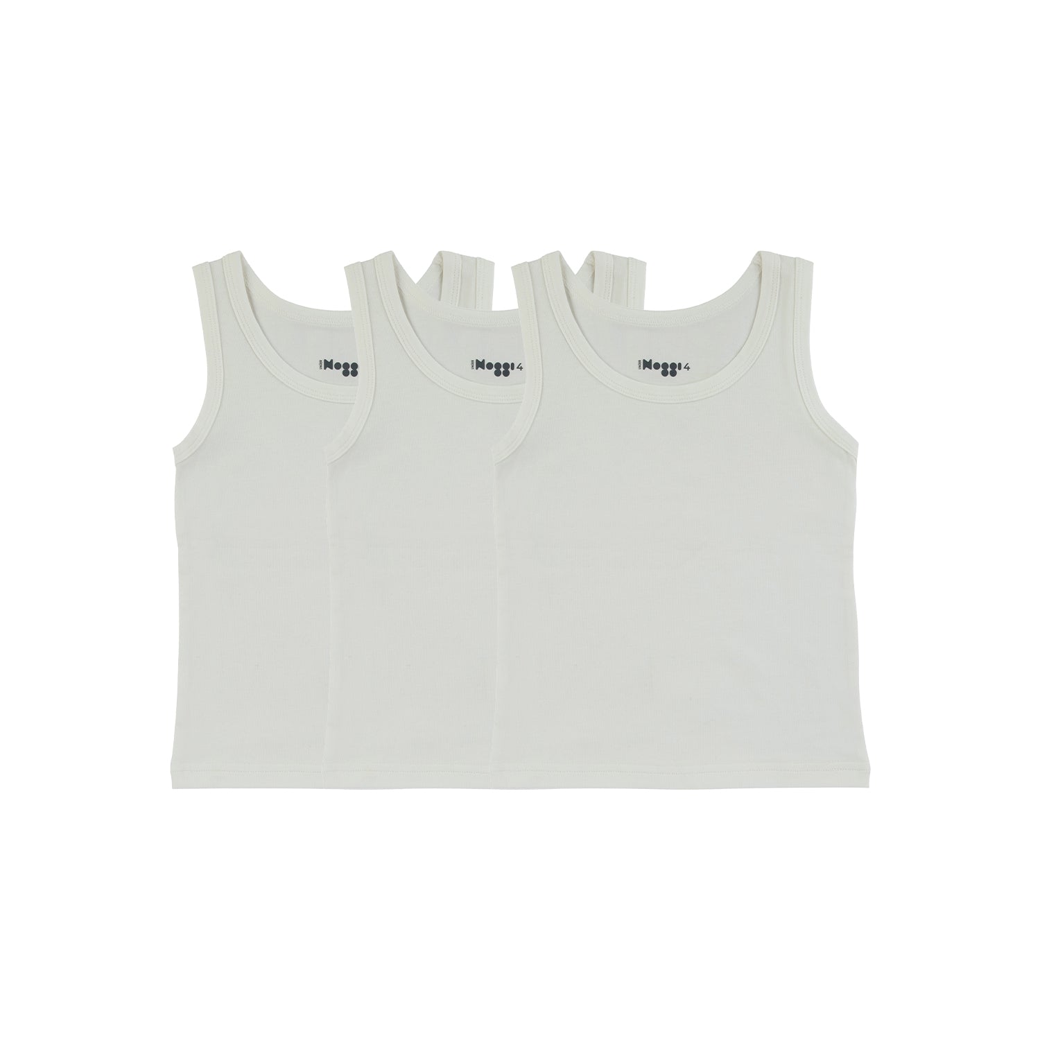 Logo Band White, Boy  (3 Tanks)