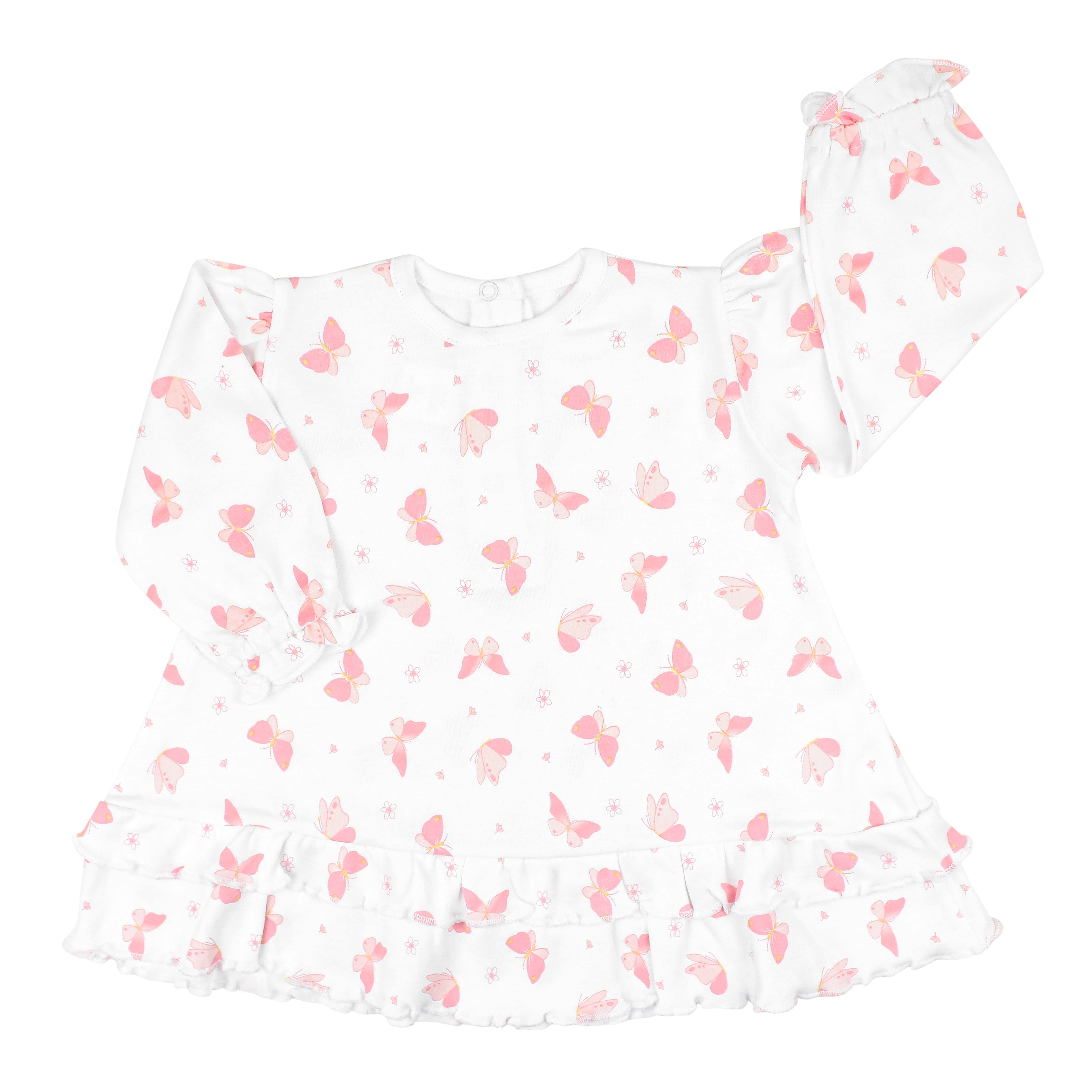 Butterflies Printed Dress | Baby Girl