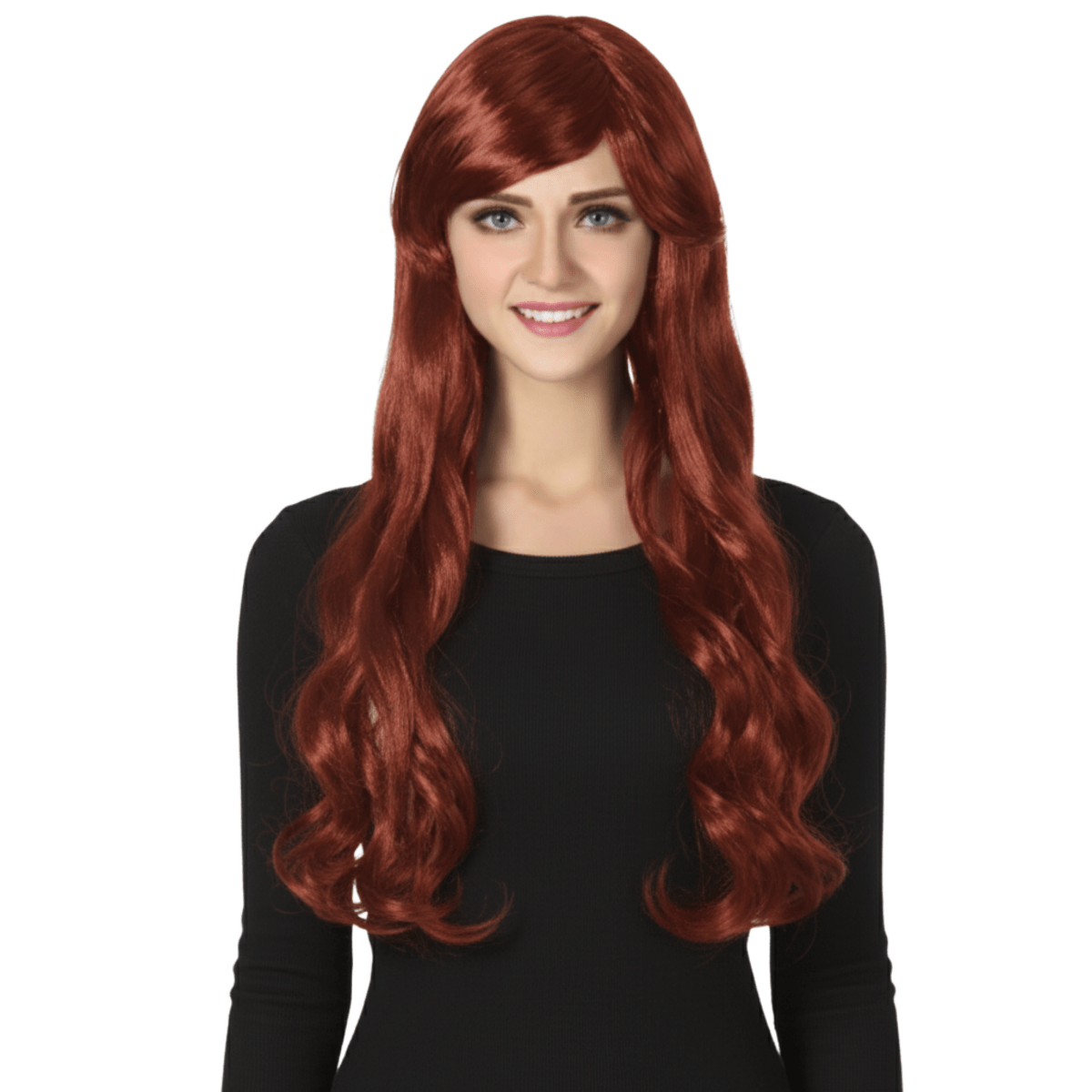 Long Wavy Wig With Bangs
