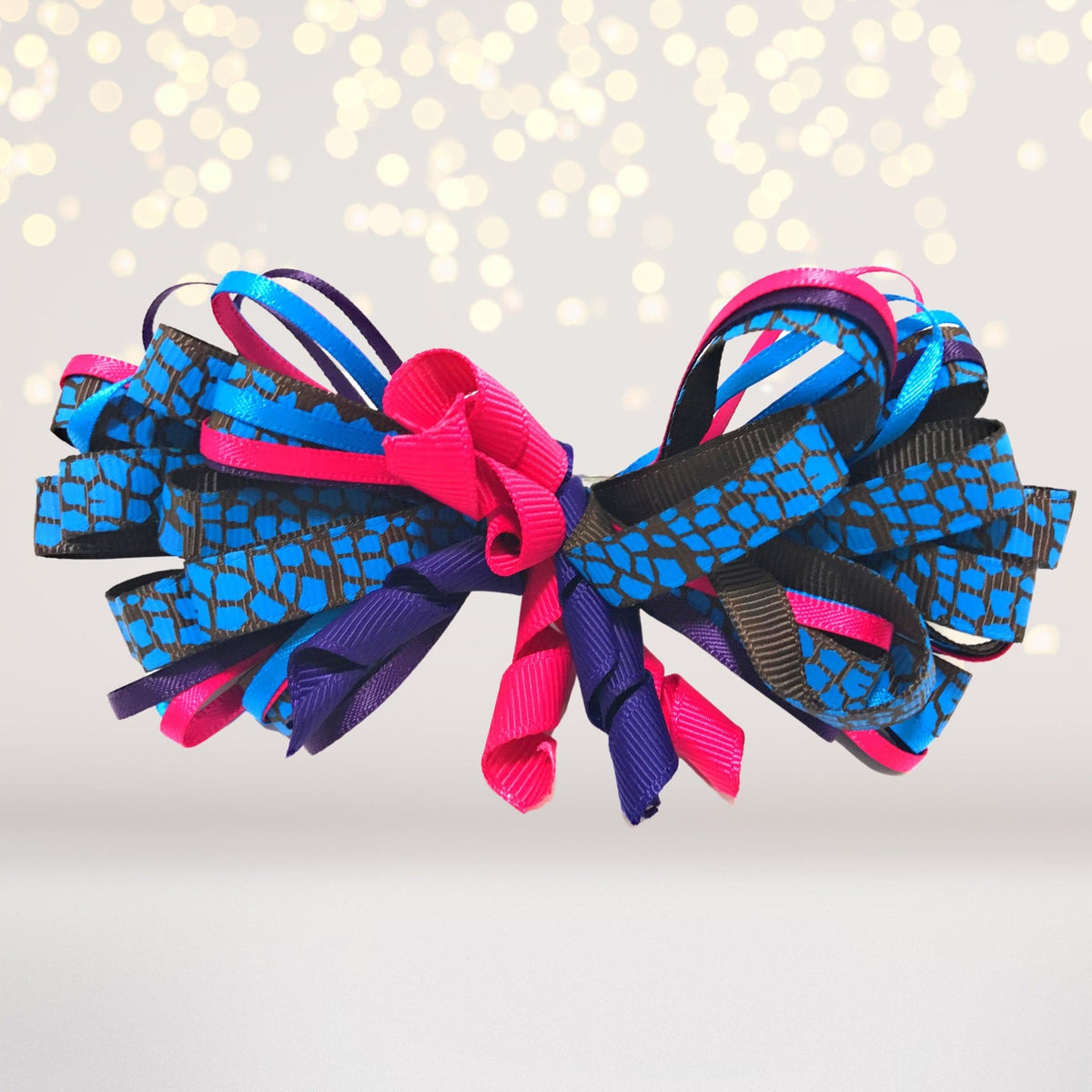 Loopy Hair Bow, Girls Puff Loopy Hair Bow Clip