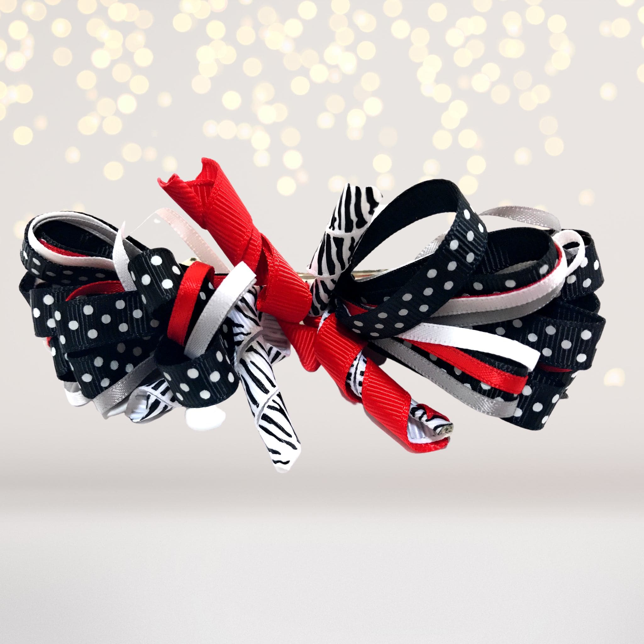 Loopy Hair Bow, Girls Puff Loopy Hair Bow Clip