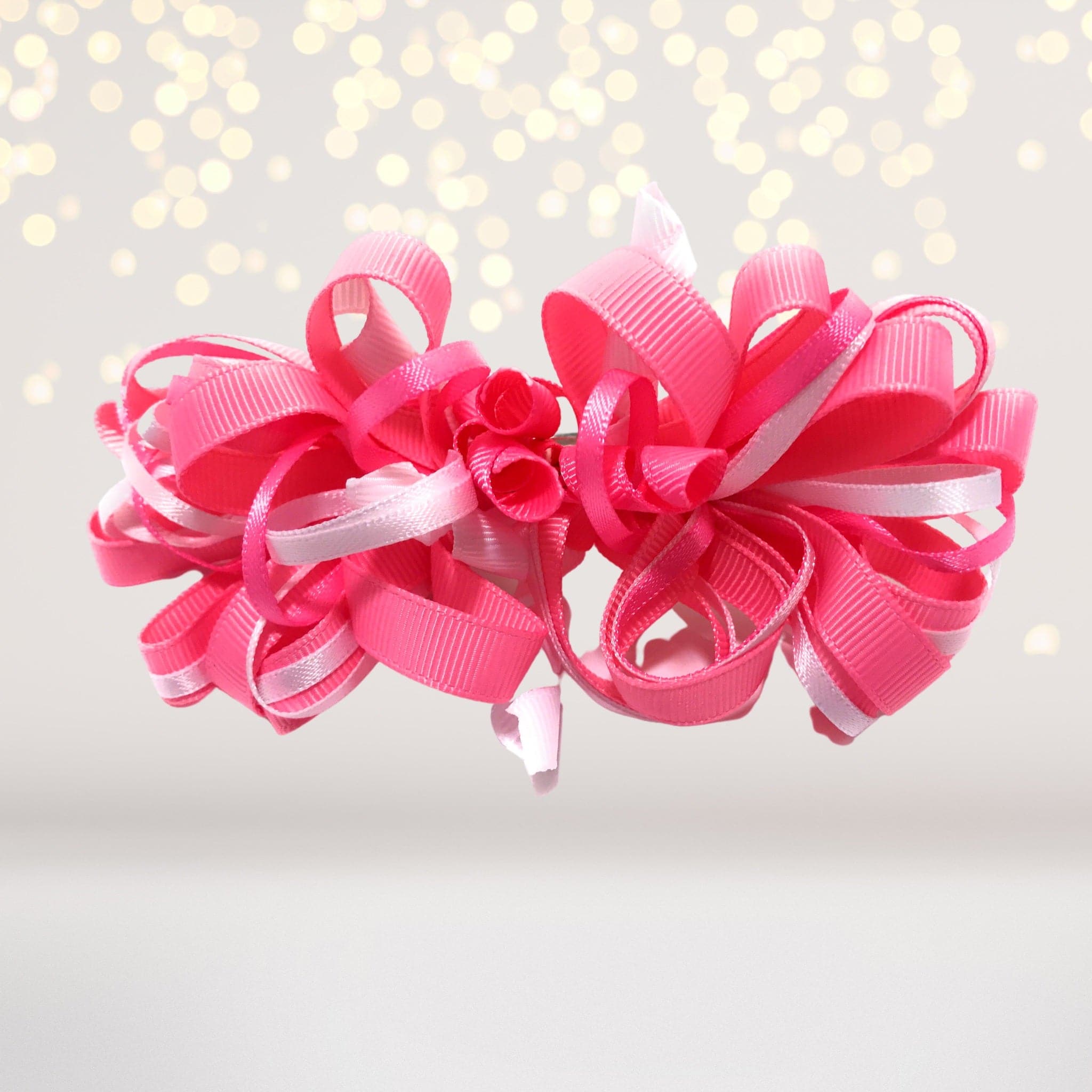 Loopy Hair Bow, Girls Puff Loopy Hair Bow Clip