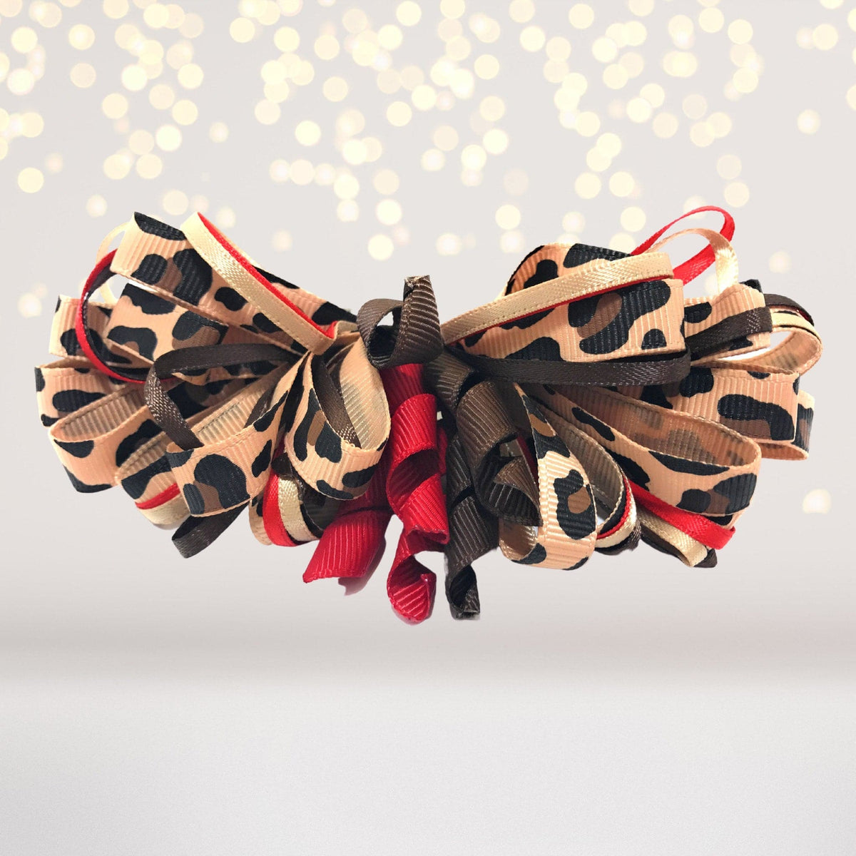 Loopy Hair Bow, Girls Puff Loopy Hair Bow Clip