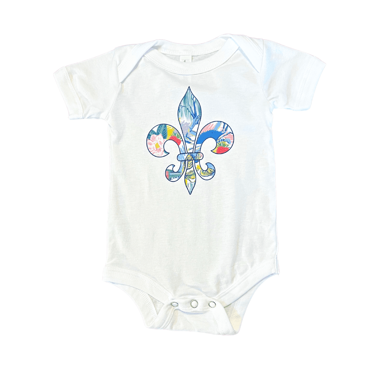 Louisiana Fleur De Lis Baby Gift Bundle 3 Piece Newborn Essentials