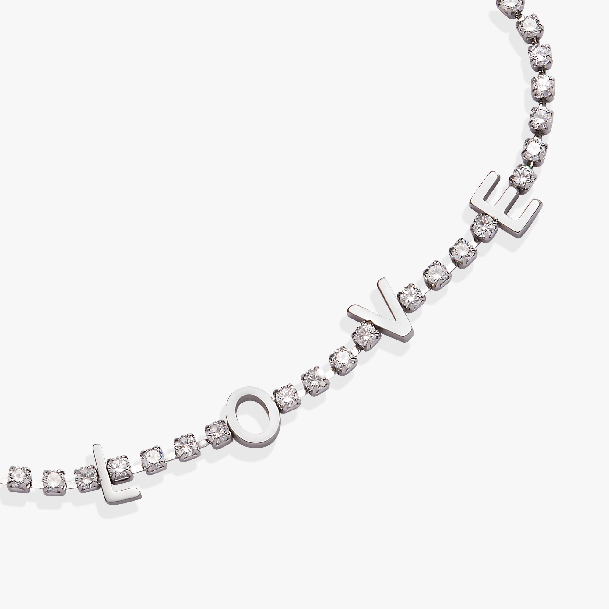 “love” Crystal Tennis Bracelet