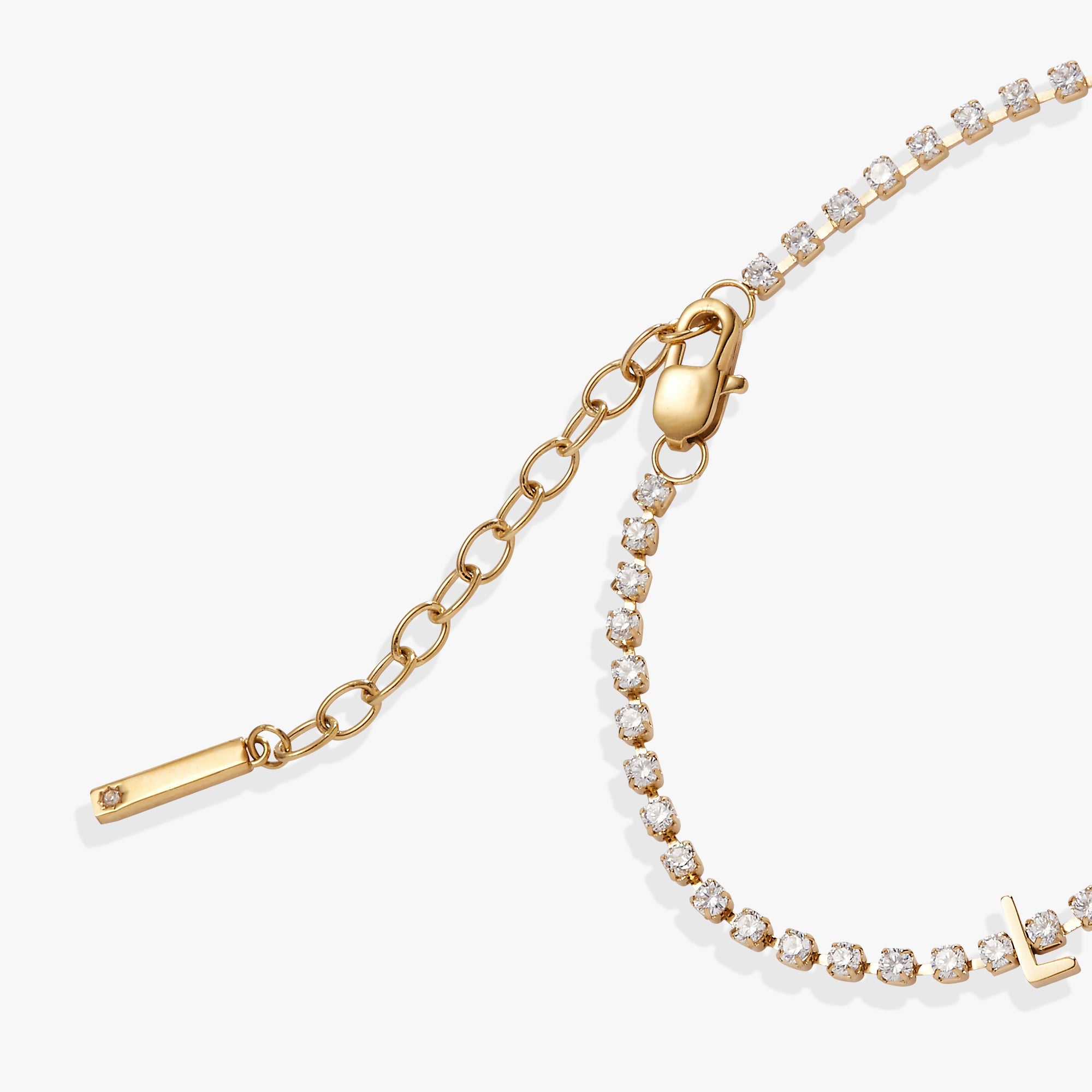 “love” Crystal Tennis Bracelet