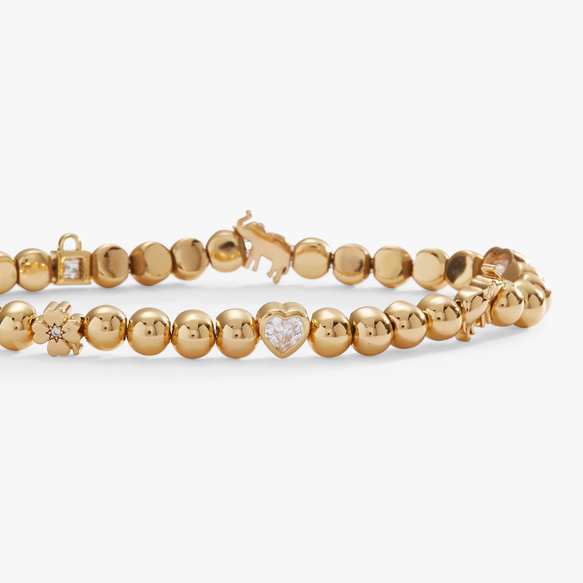Love And Luck Charm Stretch Bracelet