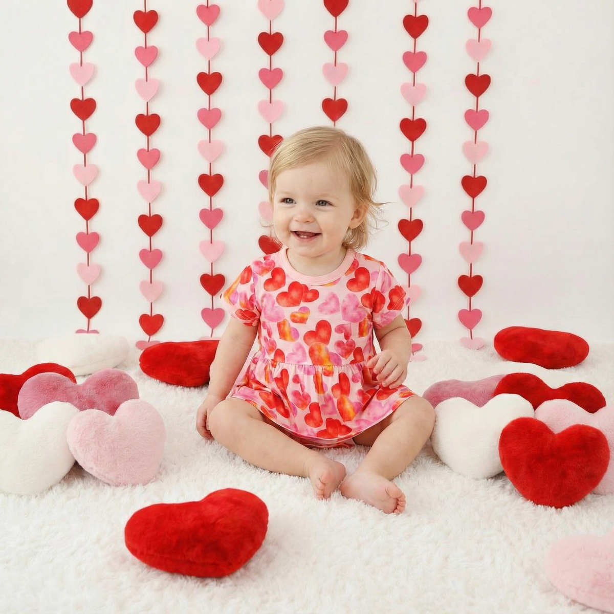 Love Hearts Bodysuit Dress