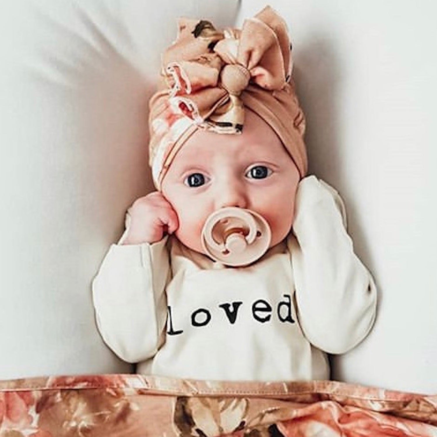 Loved. Organic Cotton Baby Bodysuit Long Sleeve