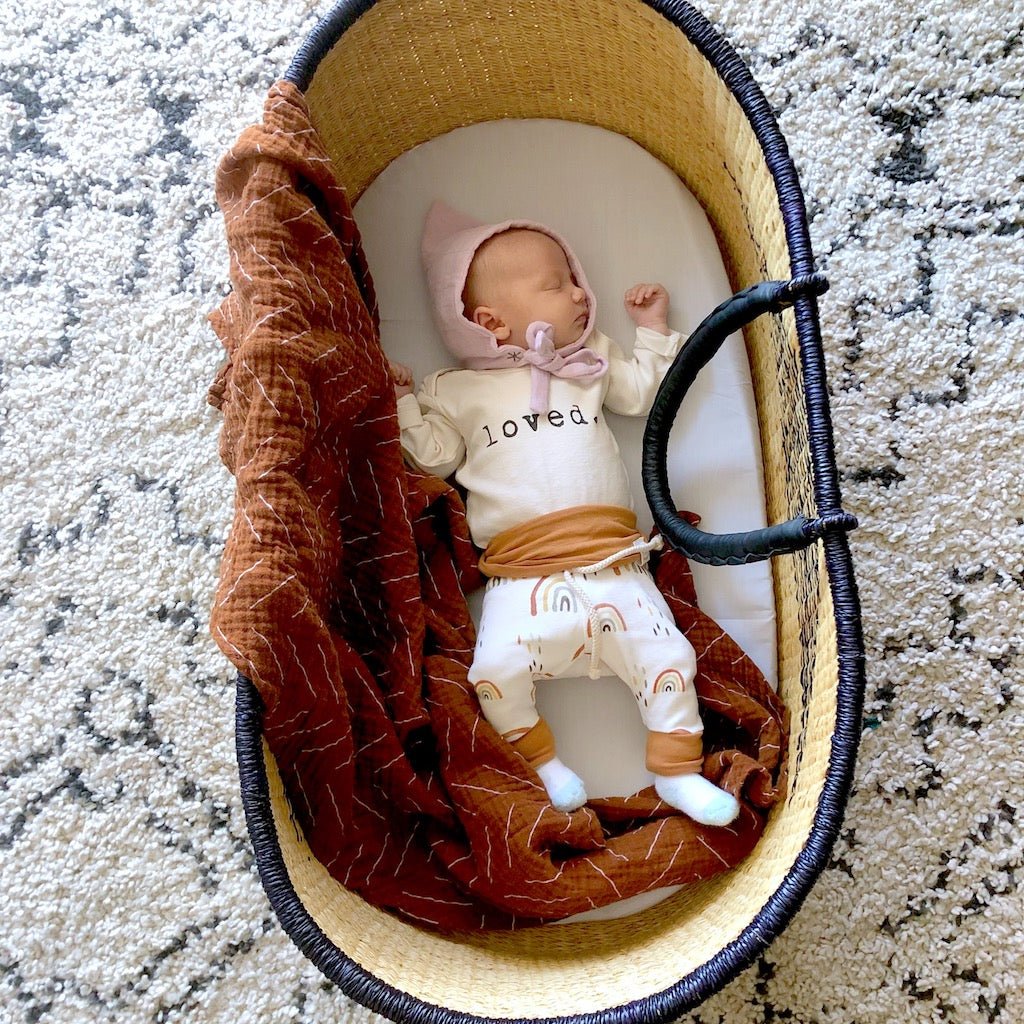 Loved. Organic Cotton Baby Bodysuit Long Sleeve