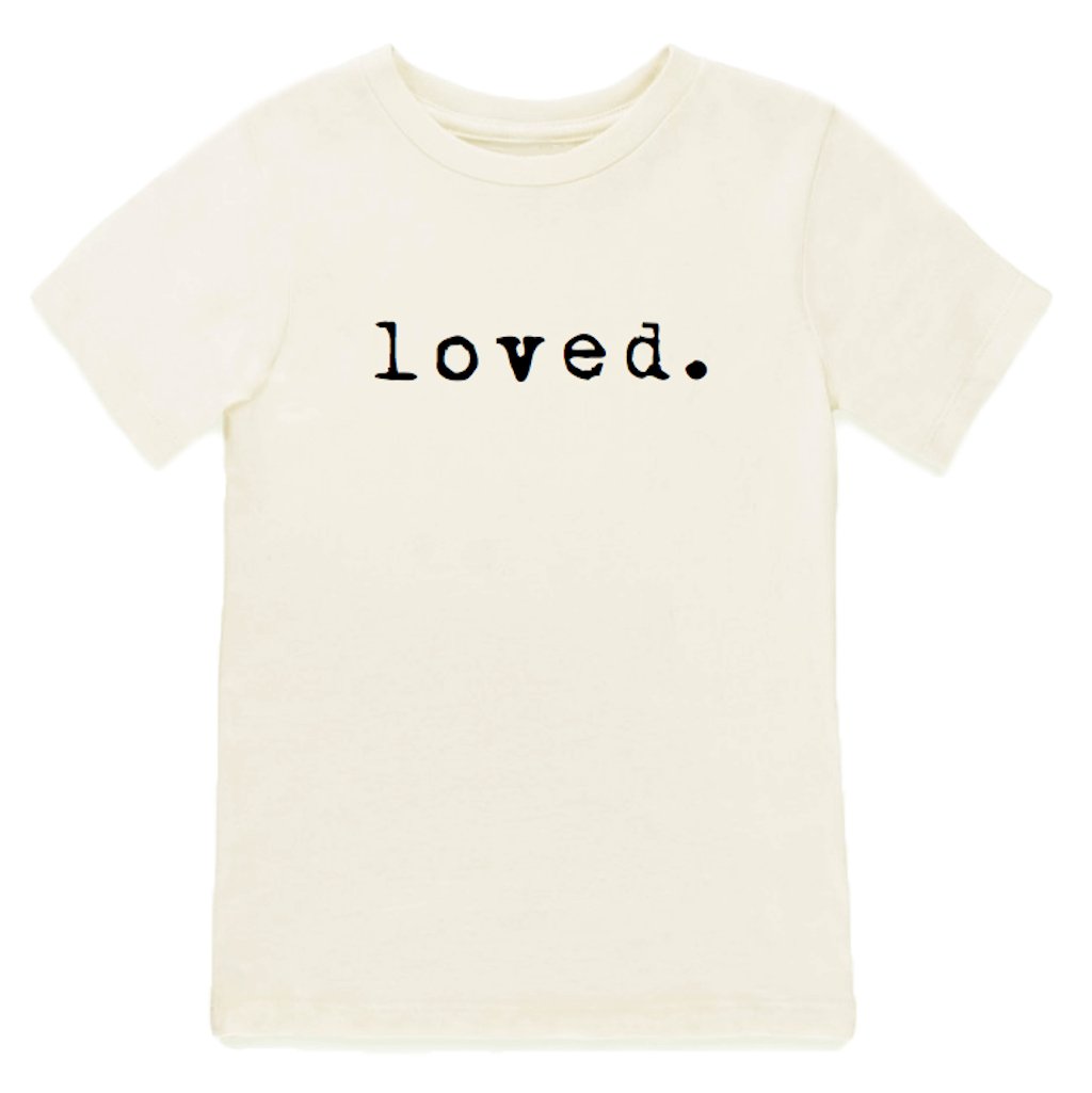 Loved. Organic Cotton Kids Tshirt Short Sleeve
