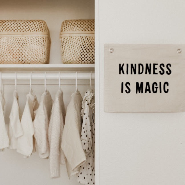 Kindness Is Magic Banner - Natural