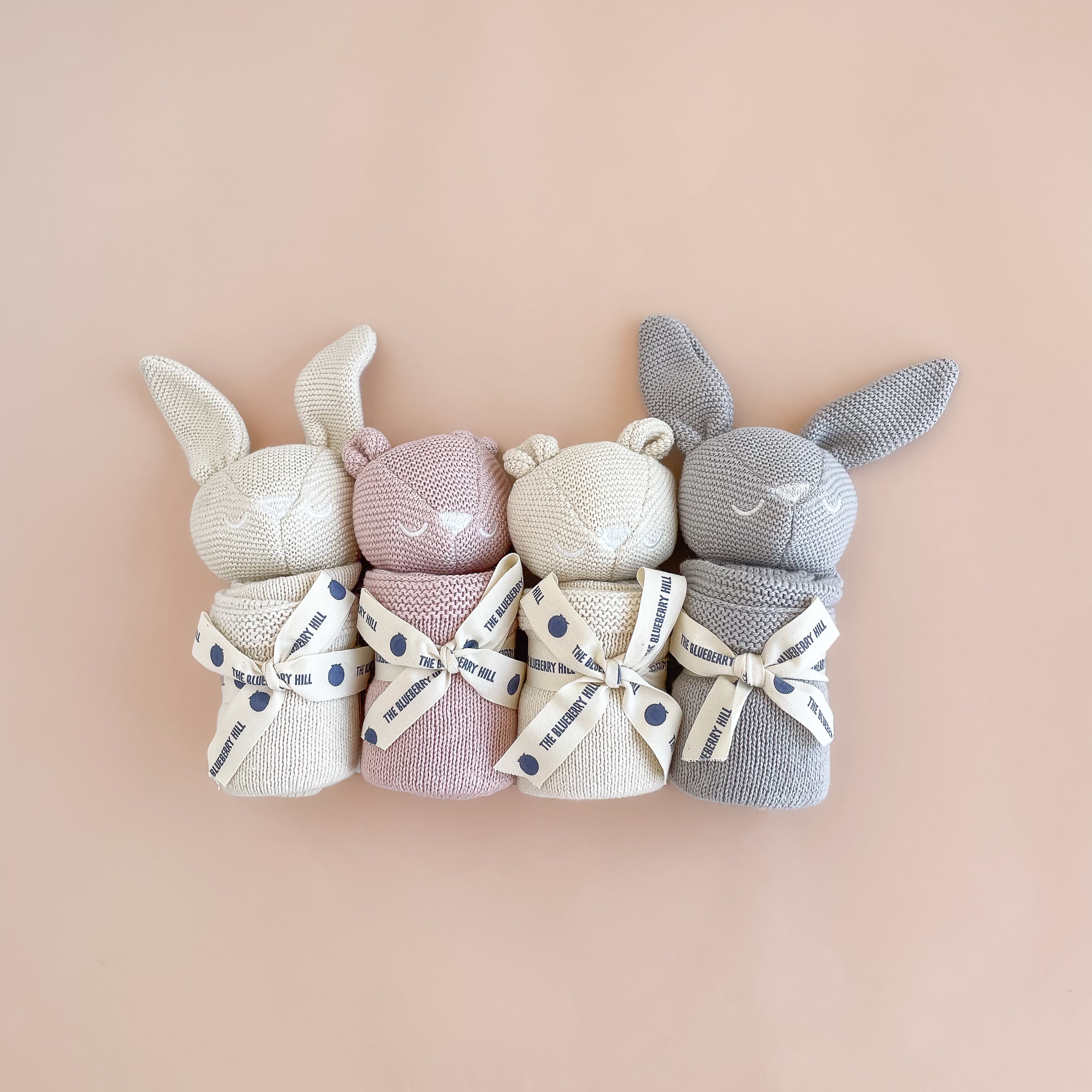 Organic Cotton Bunny Lovey, Grey