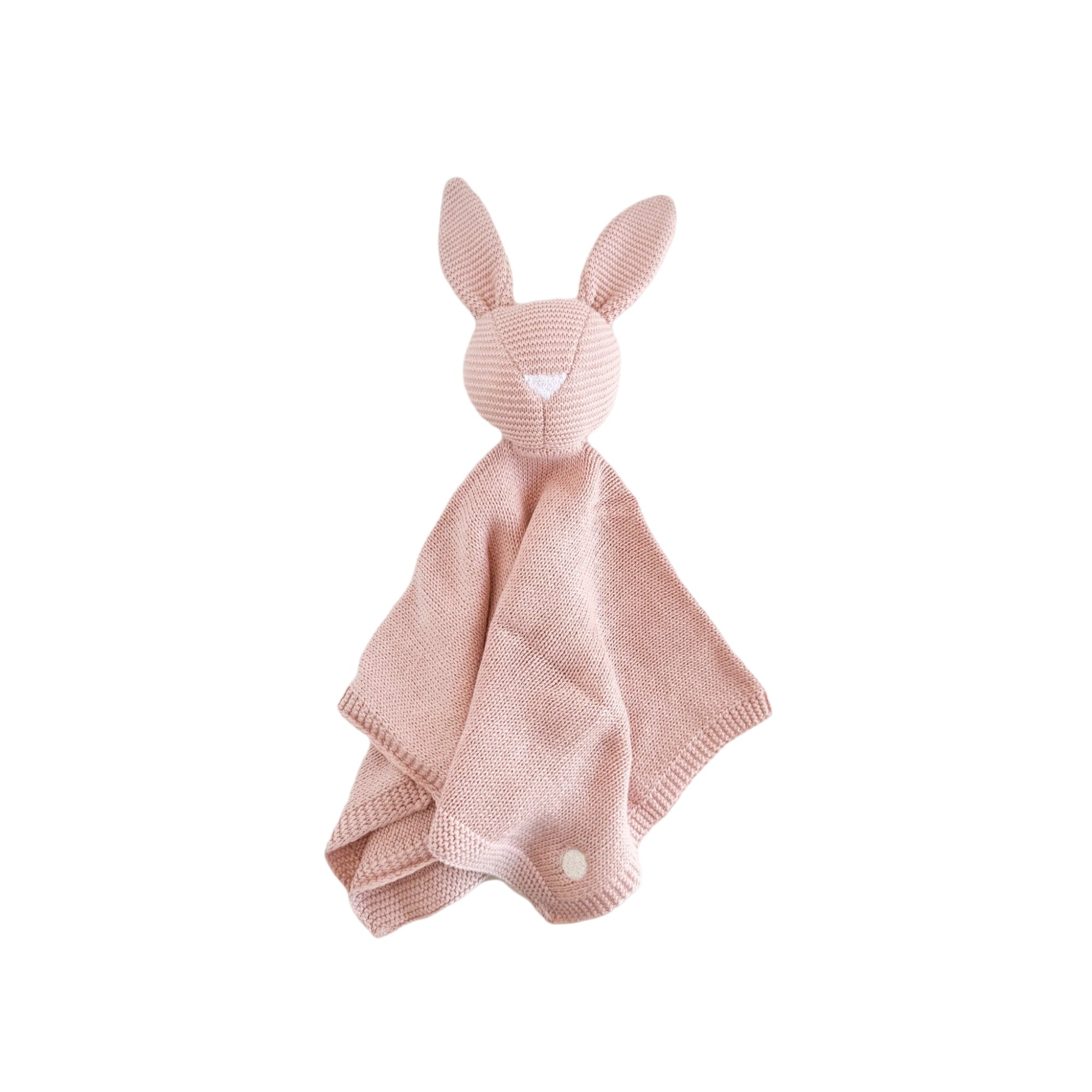 Organic Cotton Bunny Lovey, Blush