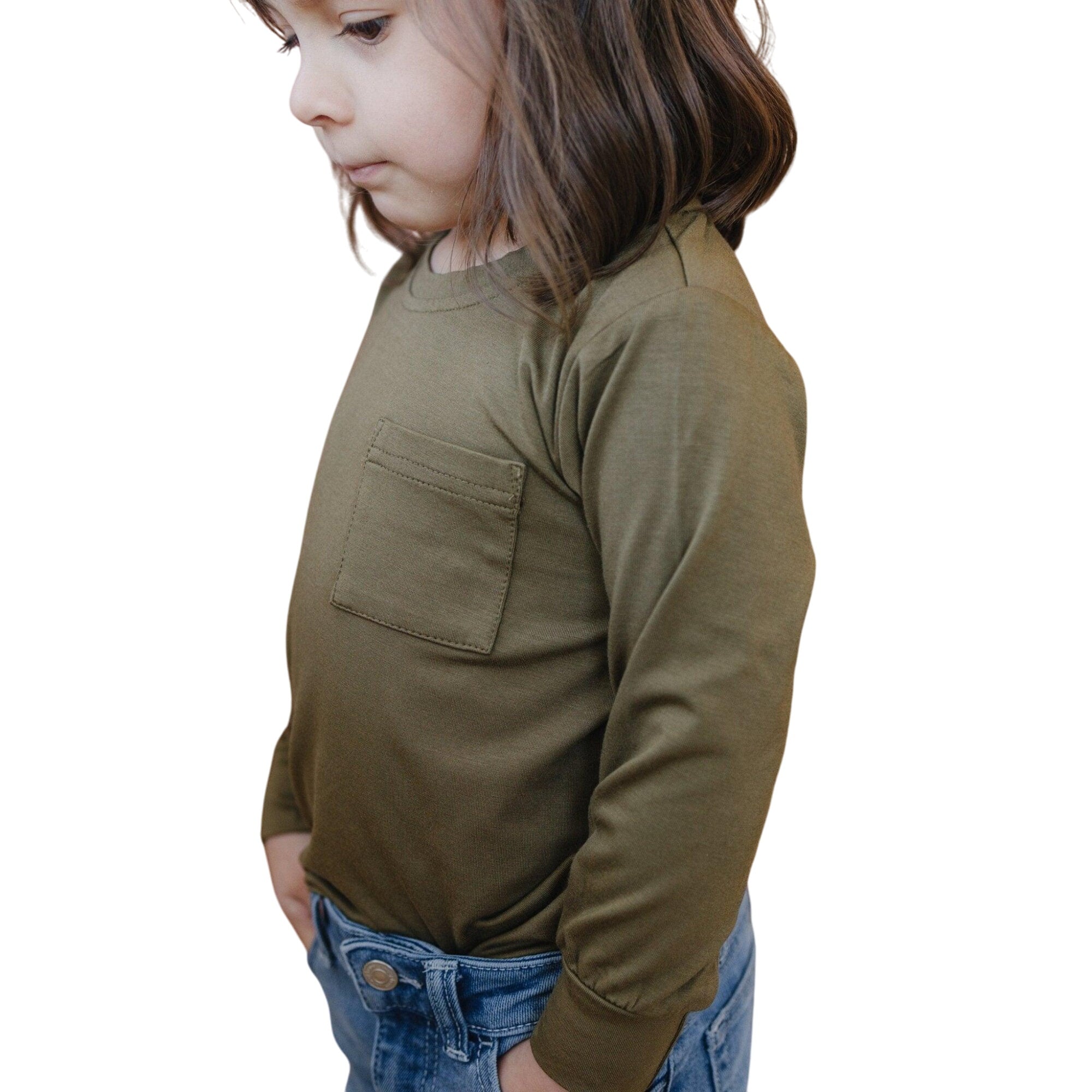 Ls Bamboo Pocket Tee - More Colors