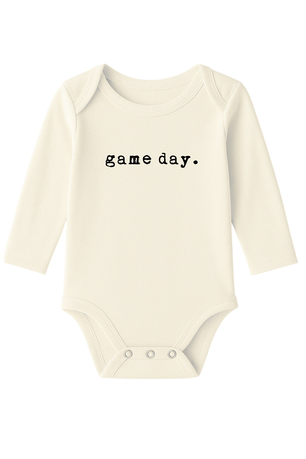 Game Day Organic Cotton Baby Bodysuit Long Sleeve