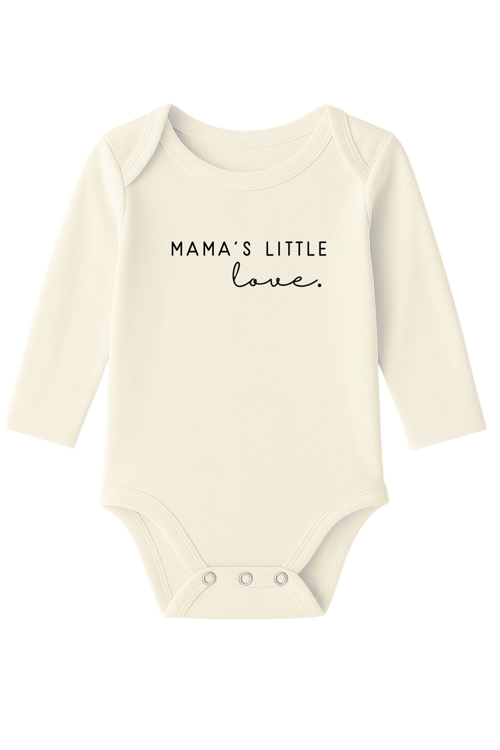 Mama's Little Love Organic Cotton Baby Bodysuit Long Sleeve