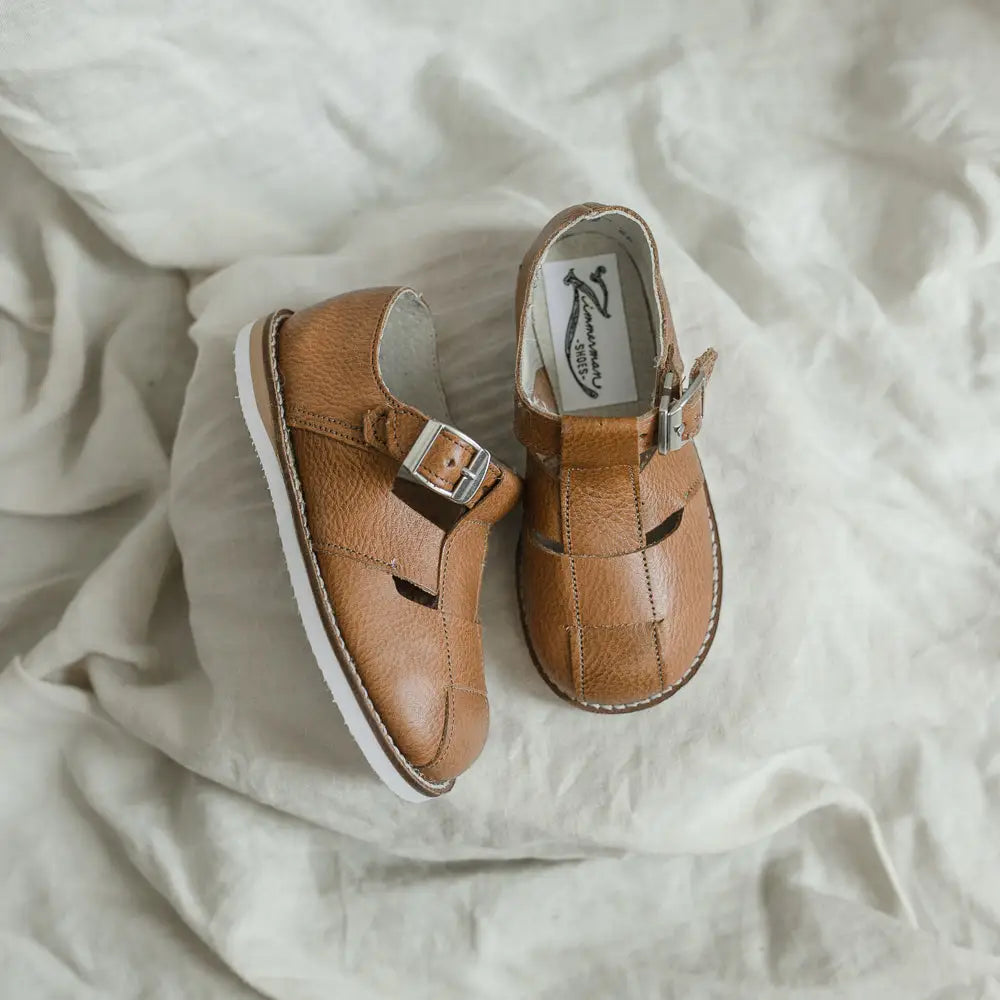 Lucy T-strap - Cognac
