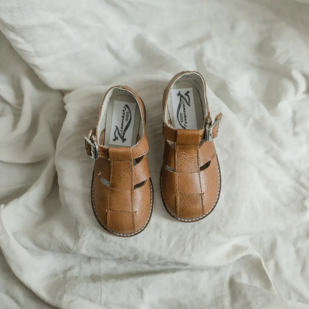 Lucy T-strap - Cognac