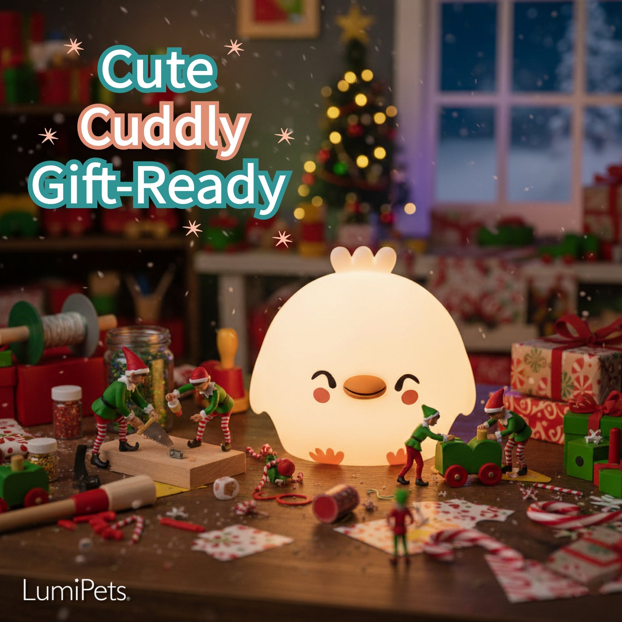 Lumipets® Clara The Chicken- Children's Touch Night Light