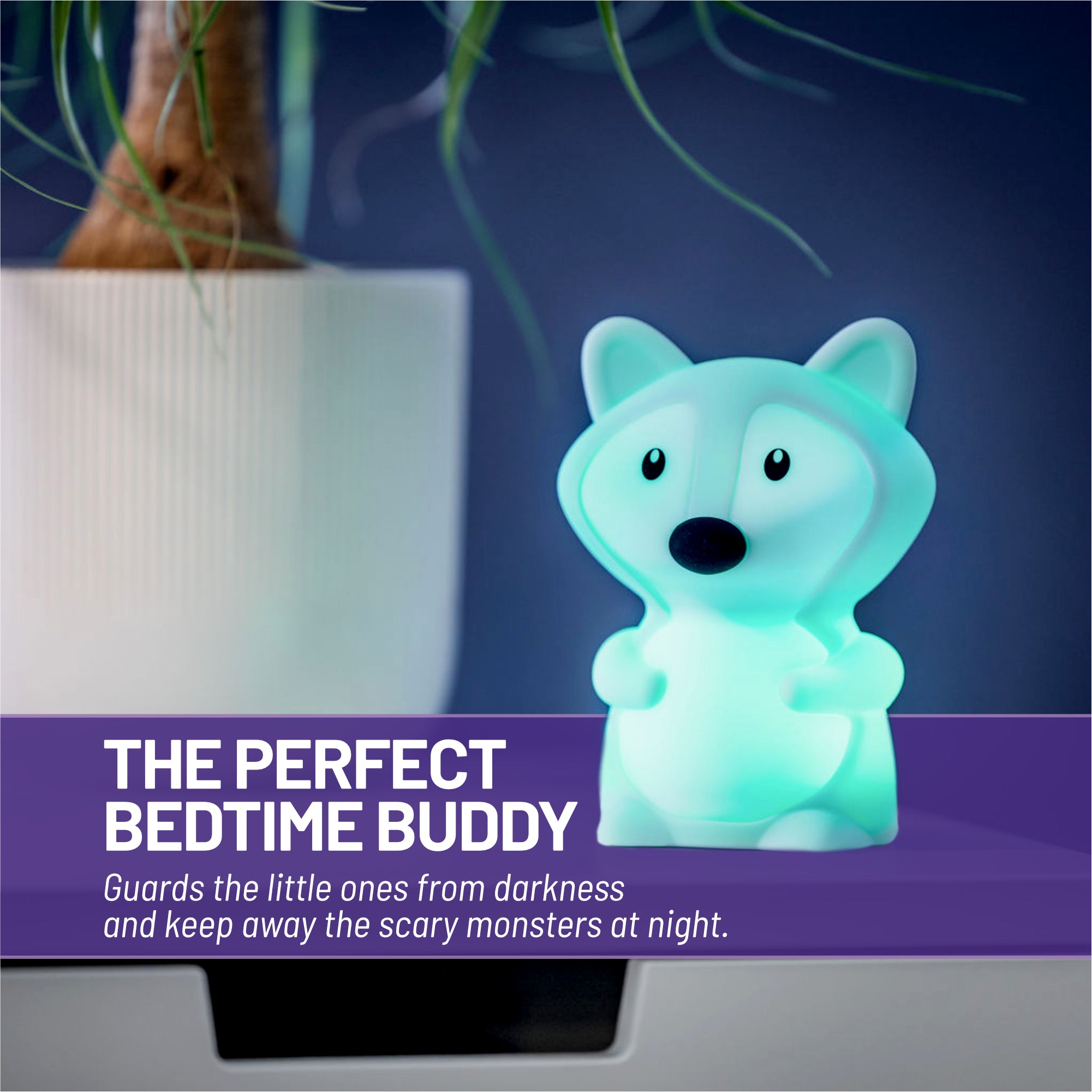 Lumipets® Felix The Fox- Children's Touch Night Light Junior