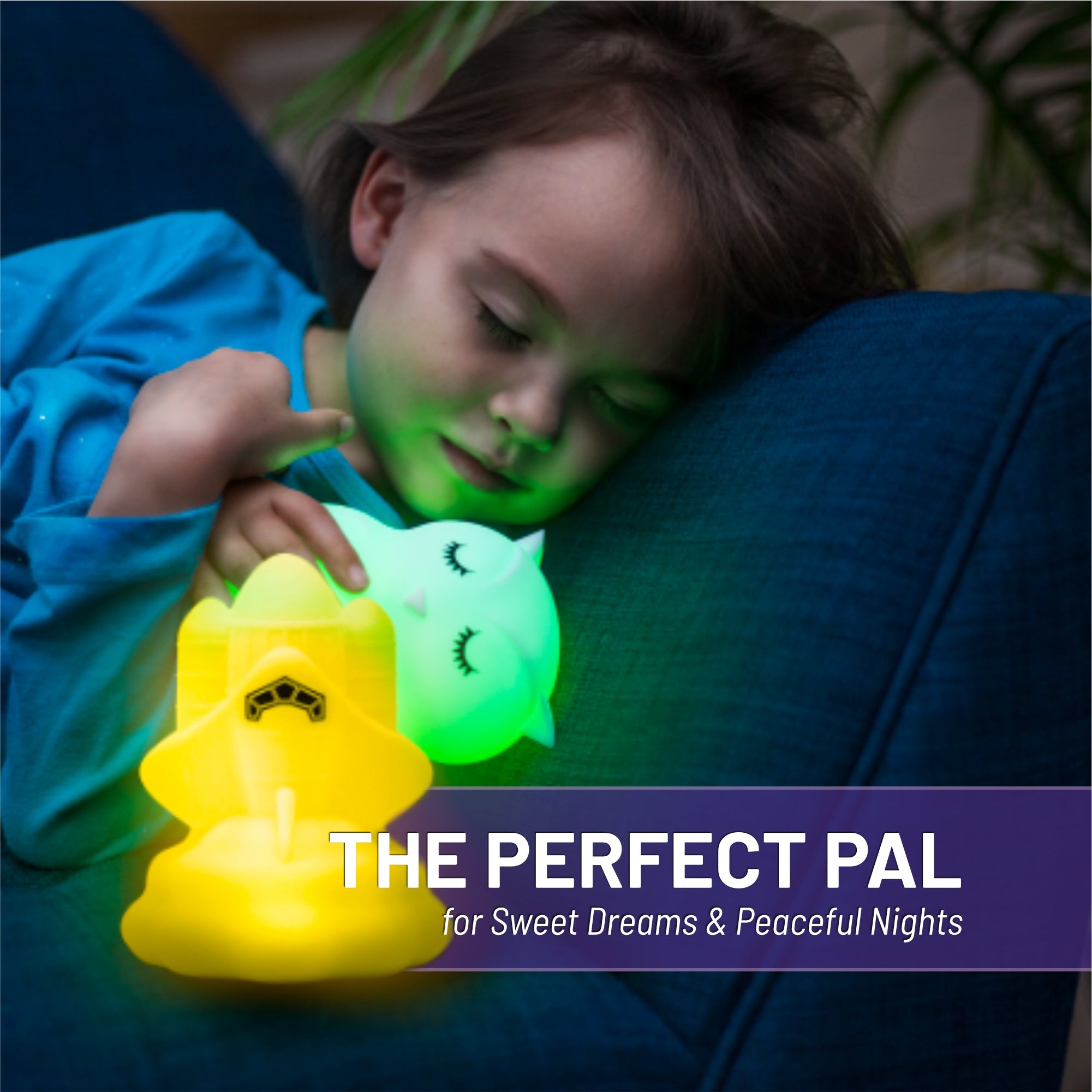 Lumipets® Rowdy The Rocket- Children's Touch Night Light Junior